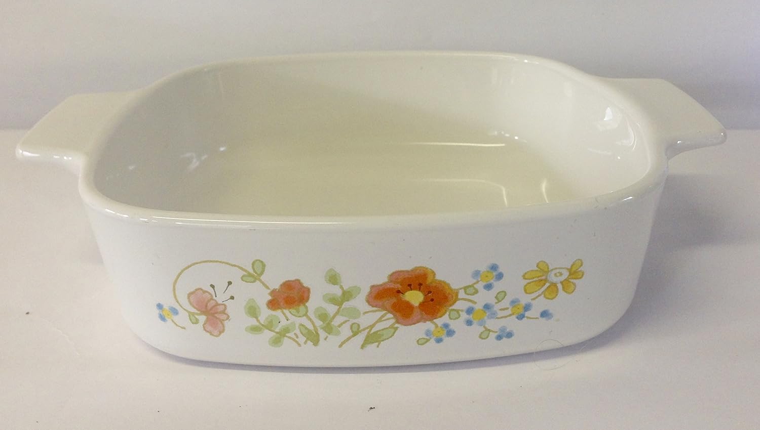 Vintage Corning Ware Wildflower Casserole Bake Dish A-1-B 1 Quart, No Lid