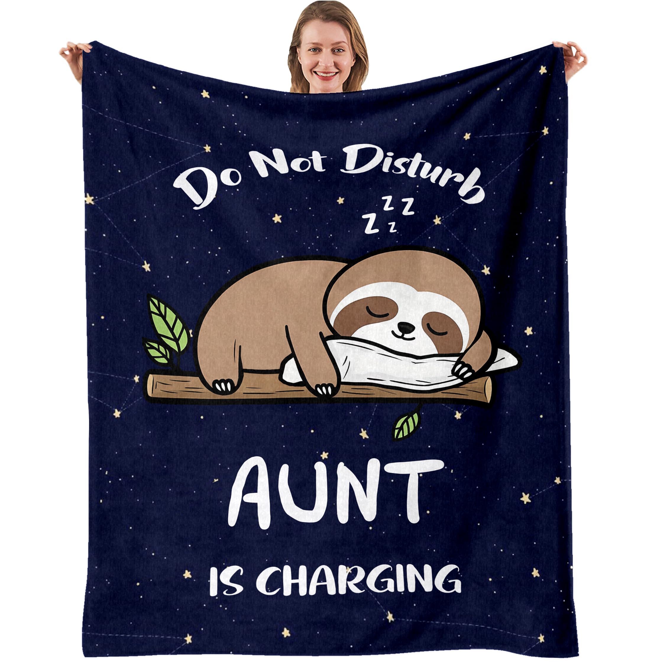 Nahjiiem Aunt Gifts Blanket, Gift for Auntie from Niece Nephew, Auntie Gift Ideas, Best Aunt Ever Birthday Mothers Day Throw Blankets 60"x80"