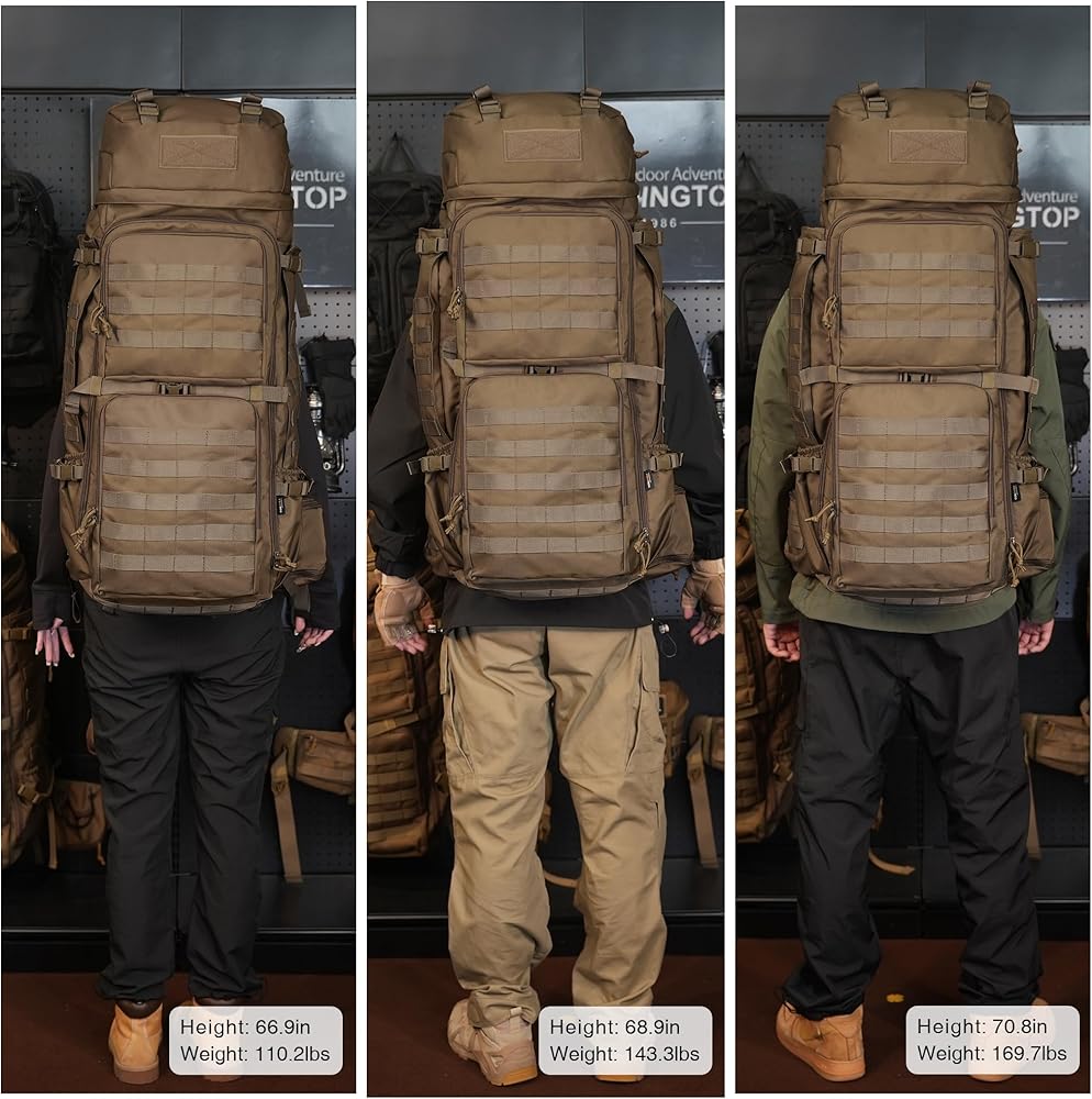 Amazon.co.jp: Mardingtop 75L ミリタリー内部フレームバックパック