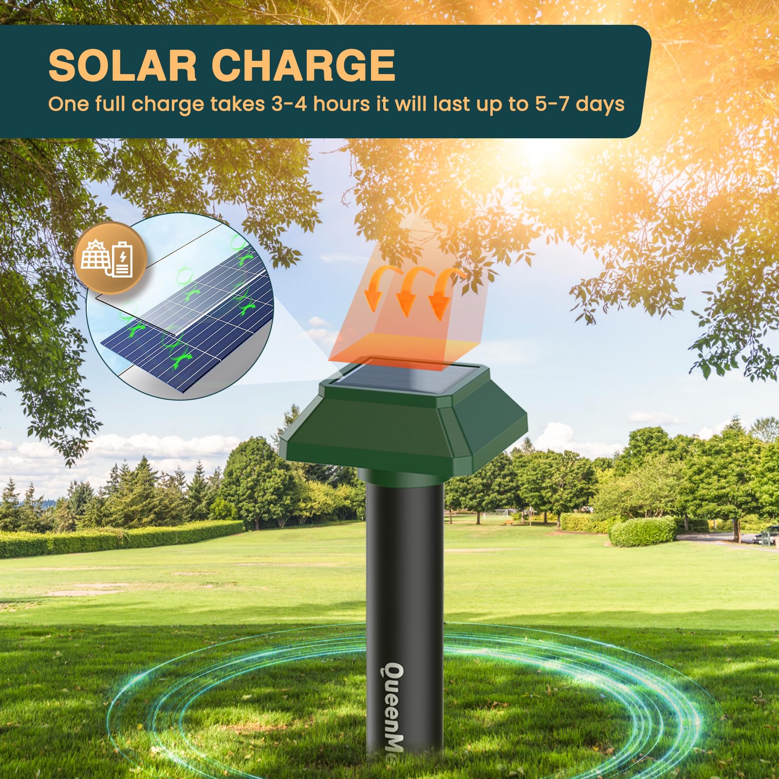 Repelente de Gatos,4 Pick disuasión Solar ultrasónico,3600spt Ultrasónico Ahuyentador de Perros,IPX66 Ahuyentador Gatos,Repelente Ultrasónico para Ratones Cucarachas antiplagas enchufables para jardín