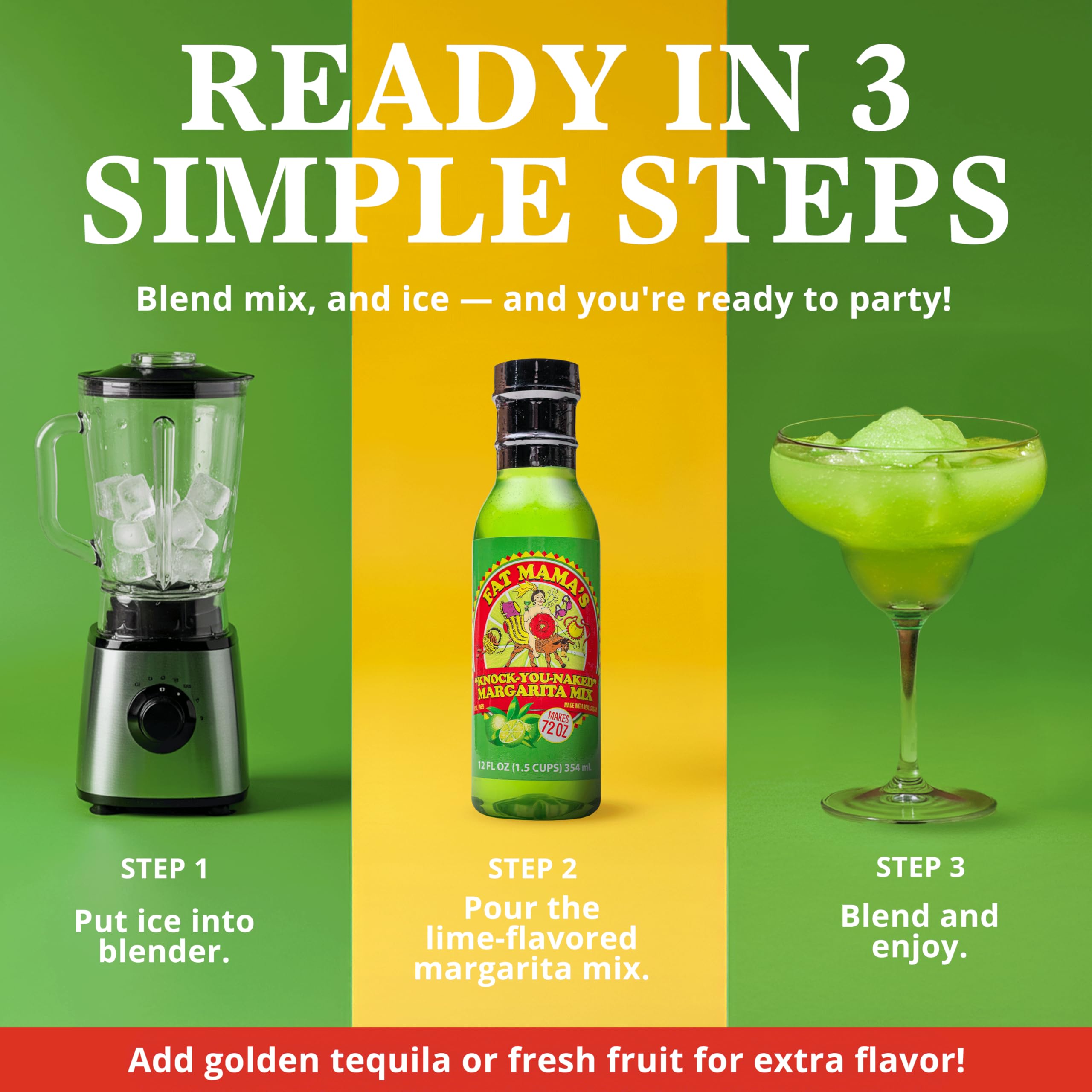 Amazon.com : Fat Mama's Knock You Naked Margarita Mix, 12 fl oz