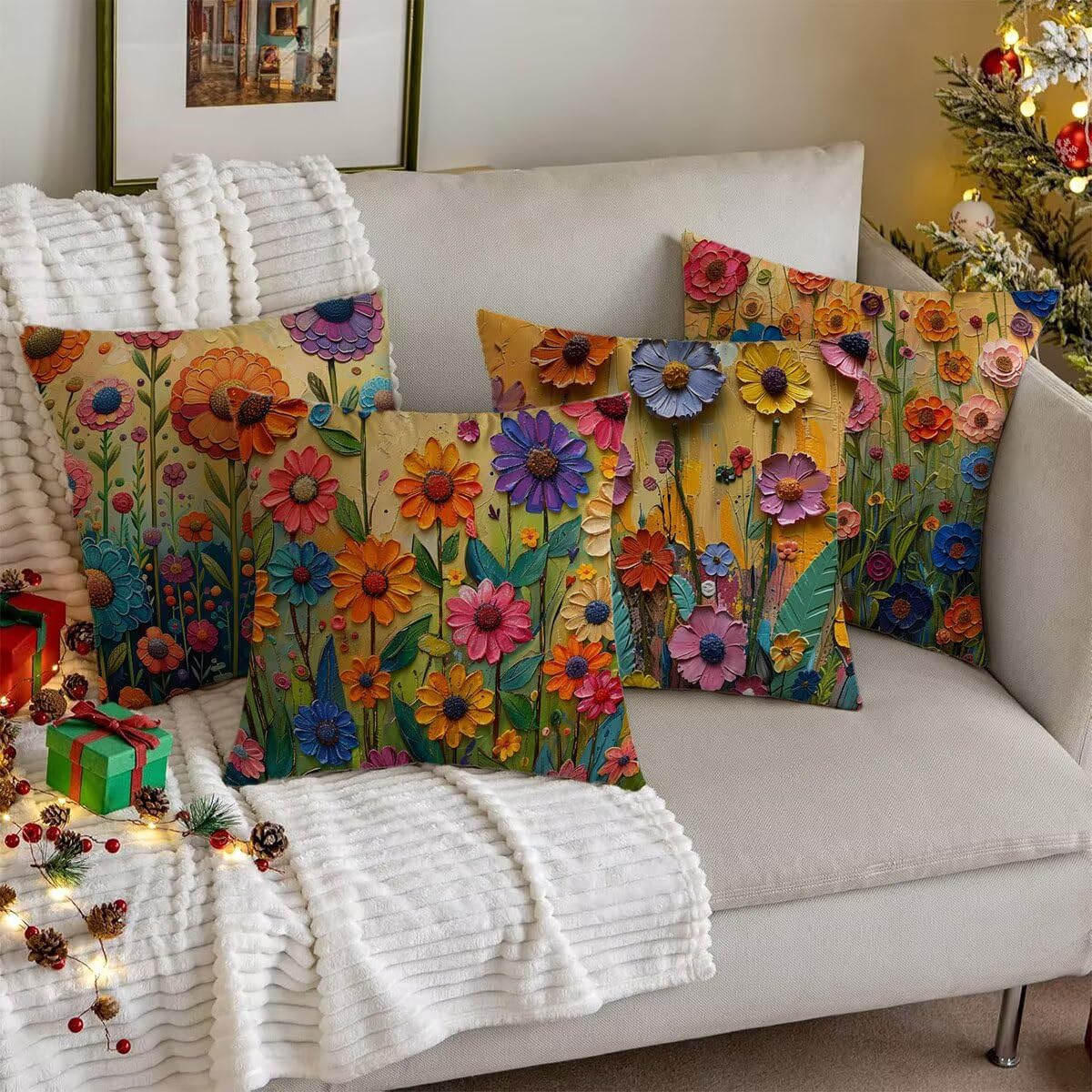 クッションカバー4枚 Amazon.co.jp: クッションカバー 色 70x70cm 4枚 クッションカバー