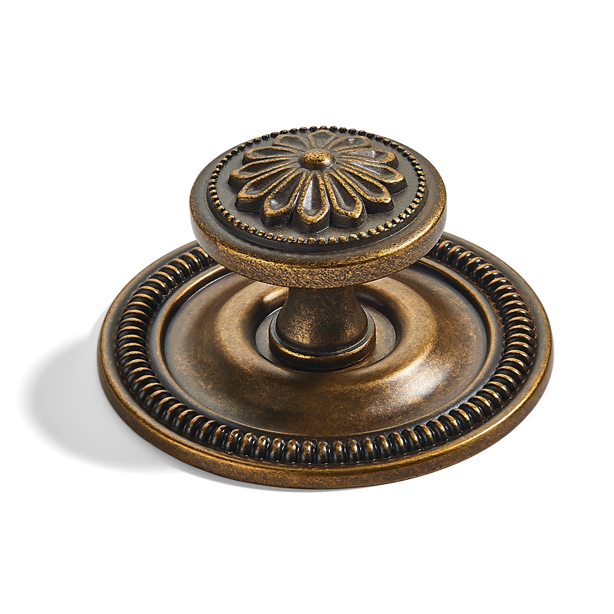 AMZ - 321+305 Antique Brass Cabinet Backplates CTC 1 - 1/2 in (38 mm) 10 Pack