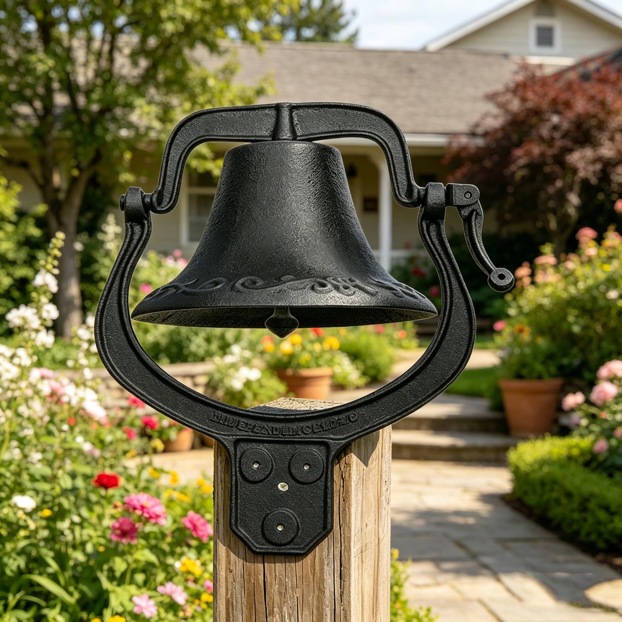 Amazon.com: uyoyous 14 Inch Cast Iron Dinner Bell, Heavy Duty