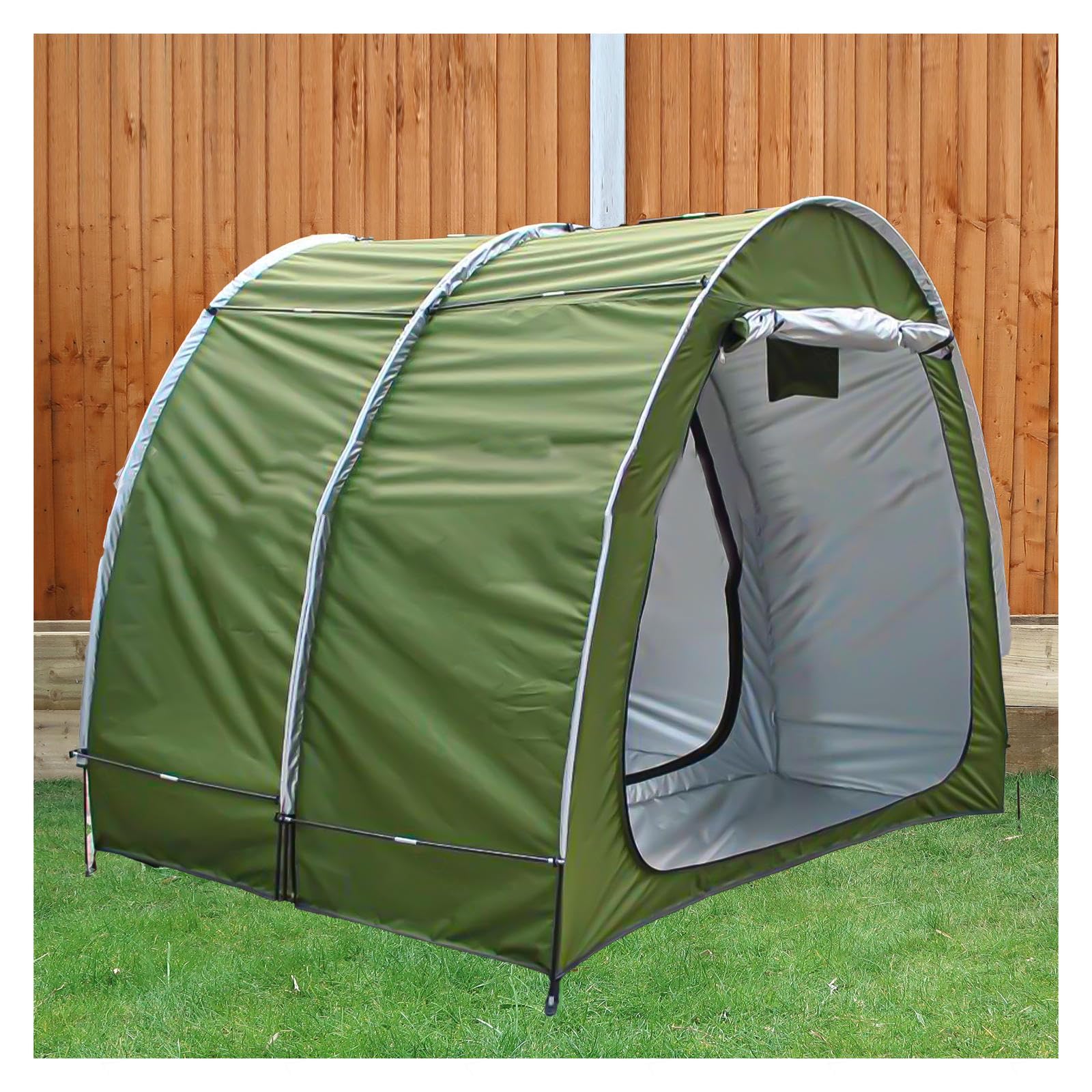 Lot de 2 abris de Rangement pour vélos, abris de Rangement pour vélos, Tissu Oxford 210D PU4000, imperméables, Petits abris d'extérieur, Jaune (Vert)