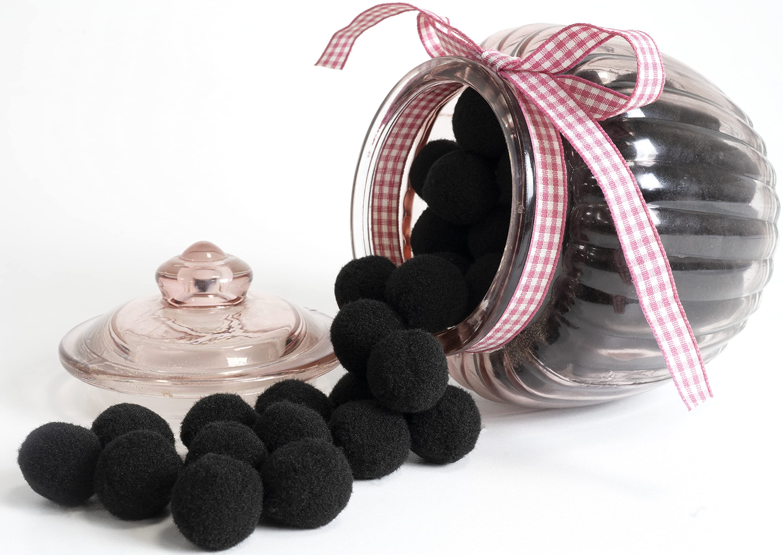 Set 100 Pompon Ø20mm Nero - Per Hobby Creativo, Decorazione, Cucito - Foto 2