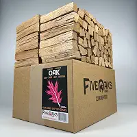 forno de pizza a lenha para forno de pizza a lenha, mini lenha de carvalho. Madeira de carvalho de 5 polegadas (1.000 polegadas cúbicas) ~ 5 "lenha seca em estufa para forn