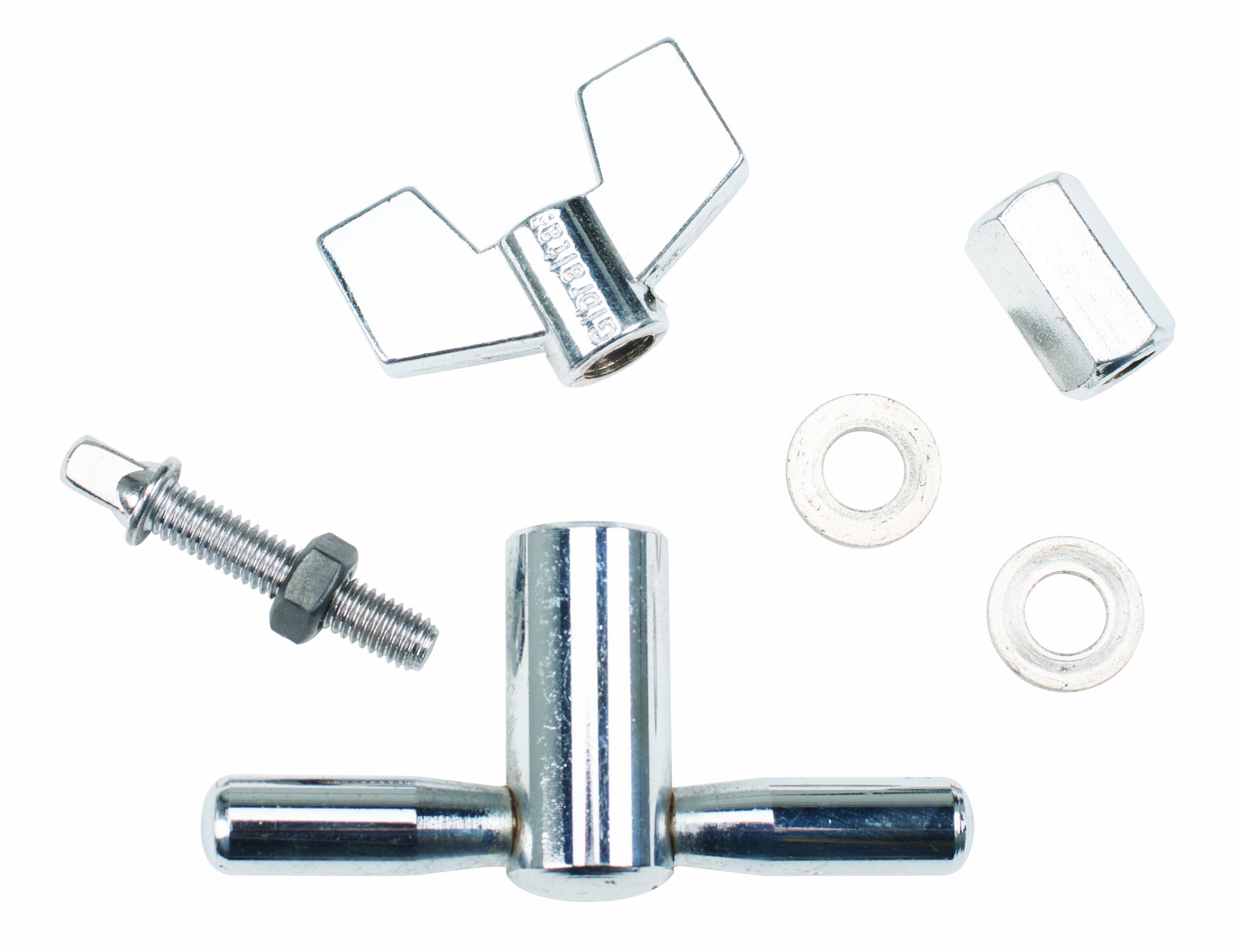 Gibraltar Survival Kit Drum Set Rack - Wing Nut, Clamp Screw Hex Nut, T-Handle, SC-GRSK