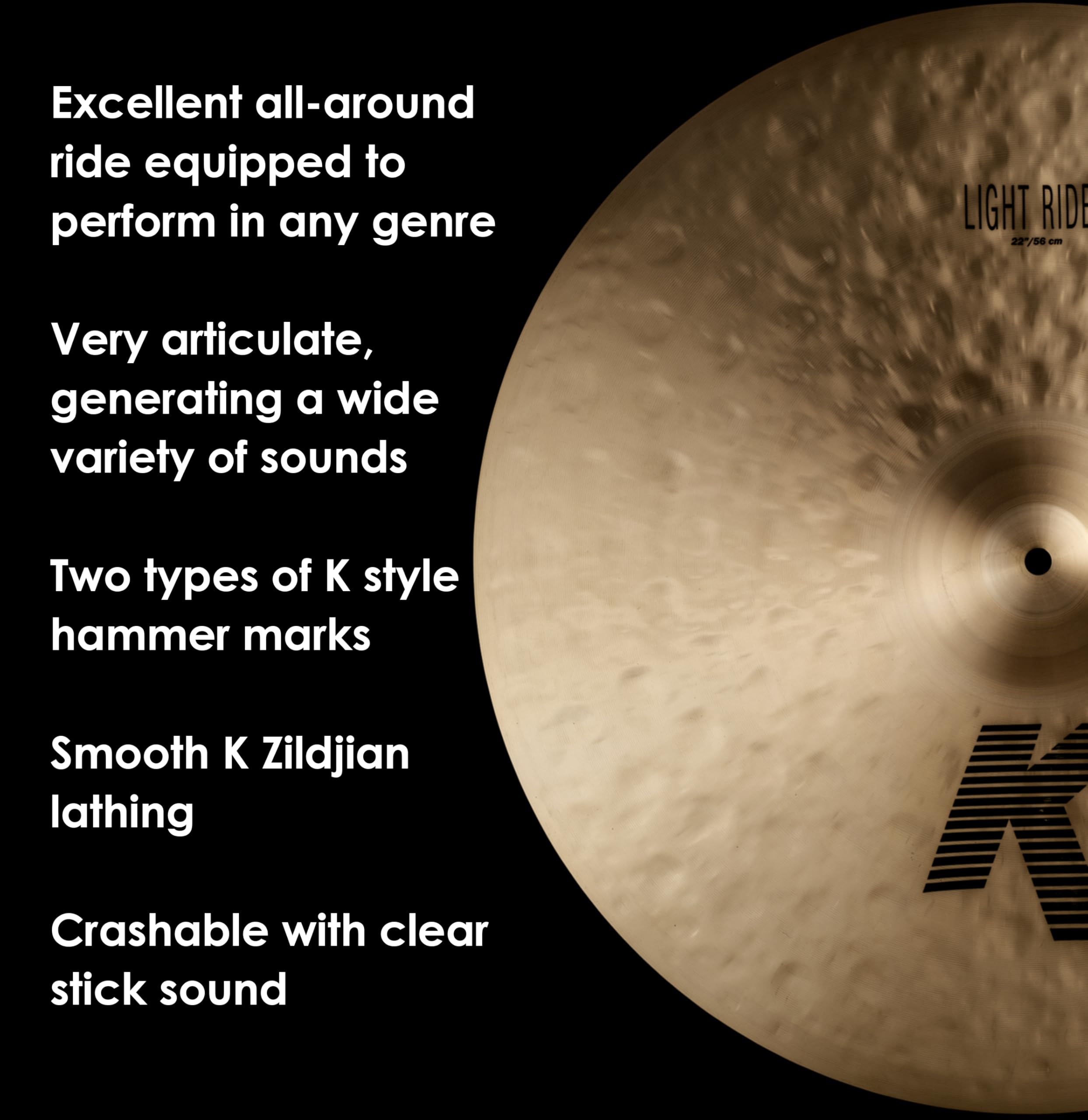 Amazon | ジルジャン ライトライドシンバル K 22インチ K0832 | ライド