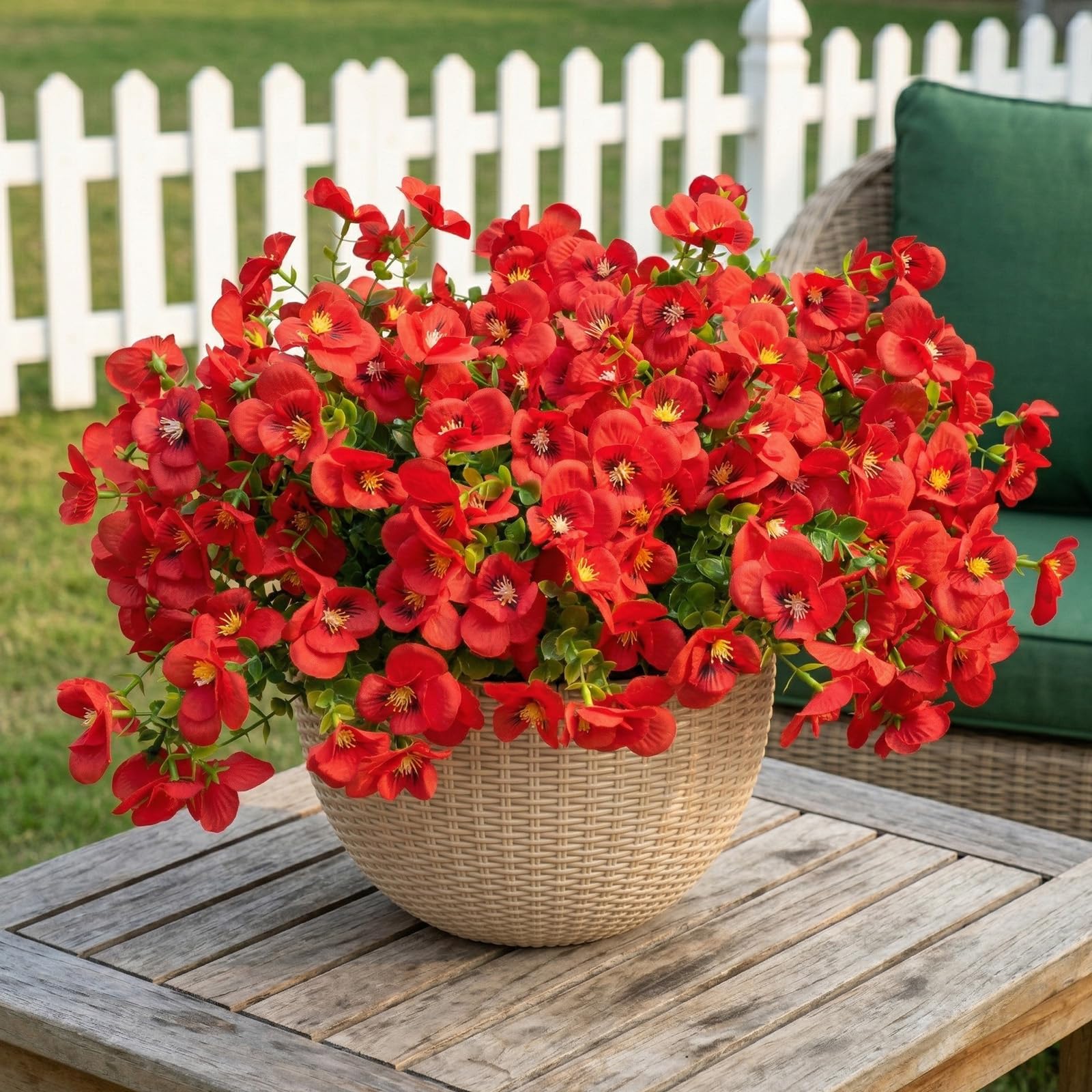 Amazon.com: trytuny Artificial Flowers for Outdoor, Realistic Faux