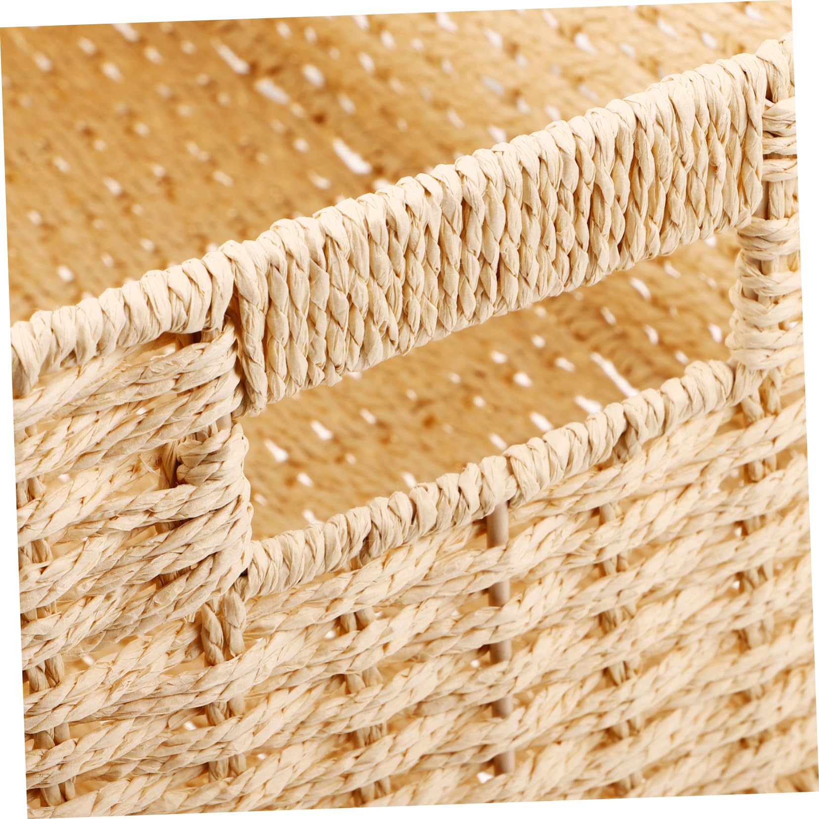 Amazon.com - VILLCASE Desktop Woven Storage Basket Handle for