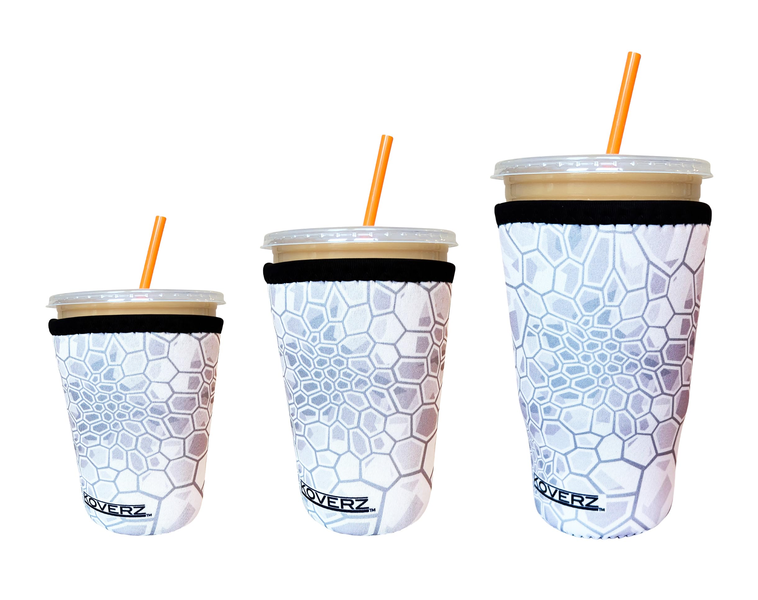 3-Pack Iced Coffee Sleeve SET OF 3 - Camo White