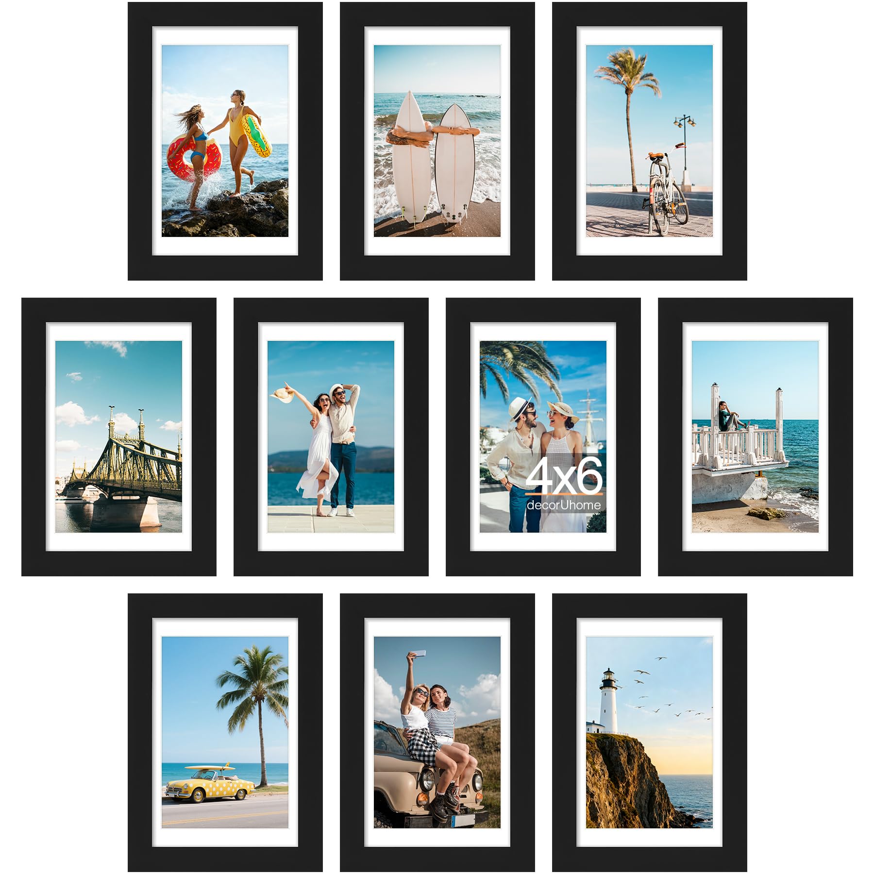 decorUhome 10 Pack Picture Frames