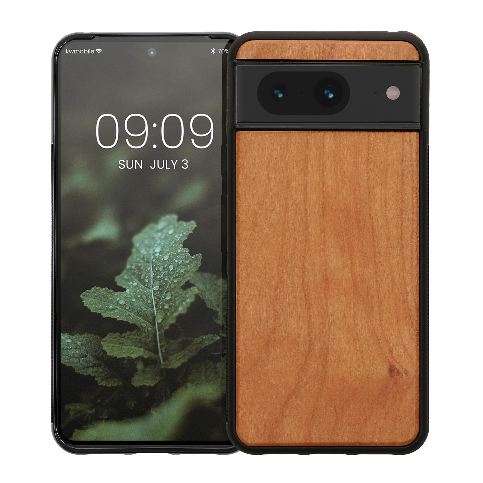 kwmobile Custodia Compatibile con Google Pixel 8a Cover - Protezione in Legno per Smartphone - Back Case con Bumper in Silicone TPU - Marrone Legno di kwmobile Custodia Compatibile con Google Pixel 8a Cover - Protezione in Legno per Smartphone - Back Case con Bumper in Silicone TPU - Marrone Legno di
