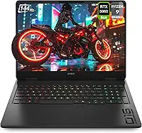 HP Notebook para jogos OMEN (atualizado) AMD Ryzen 9-8940HX, RAM DDR5 de 32 GB, SSD PCIe de 1 TB, tela de 16 polegadas 2K (1920 x 1200) 144 Hz, Nvidia G-Force RTX 5060, teclado retroiluminado, W11