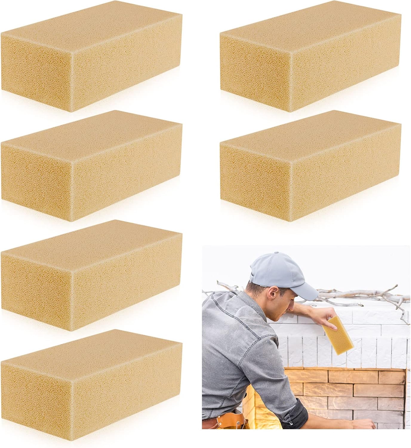 6 Pcs Soot Eraser Sponge for Cleaning, Reusable Dry