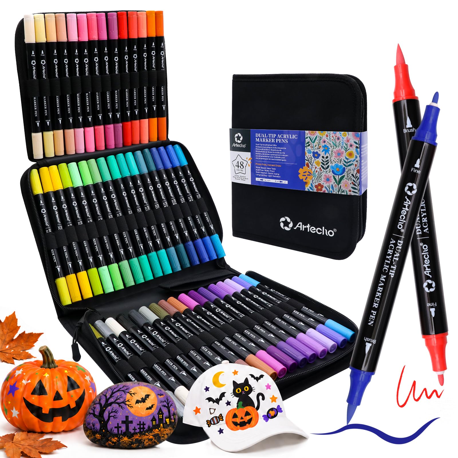 Artecho Acrylic Paint Markers - 72 Colors -18