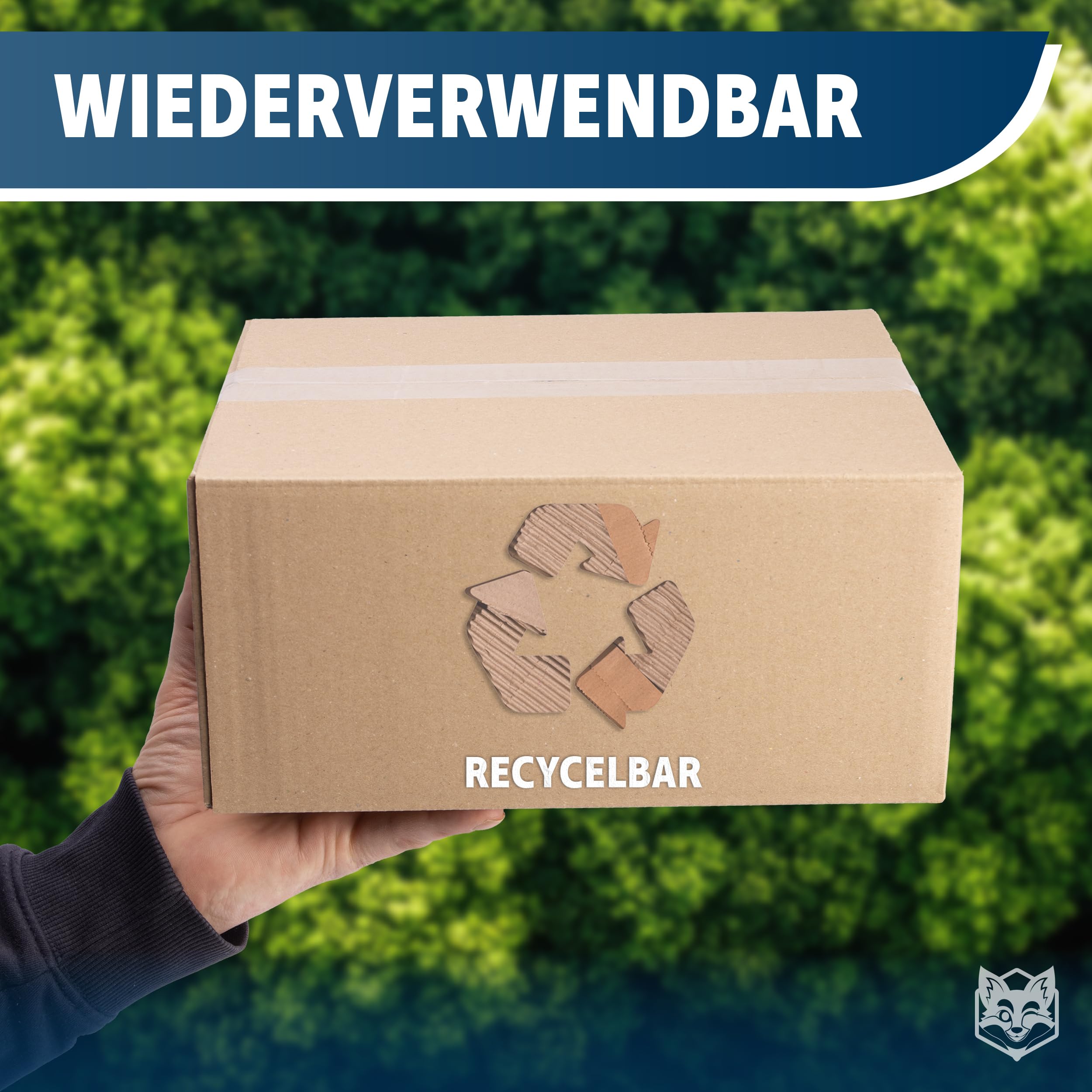 Faltkarton 10 Stück | 60 x 40 x 40 cm | braune Kartons zum Verschicken | stabile Versandkartons aus Wellpappe | Paket DHL