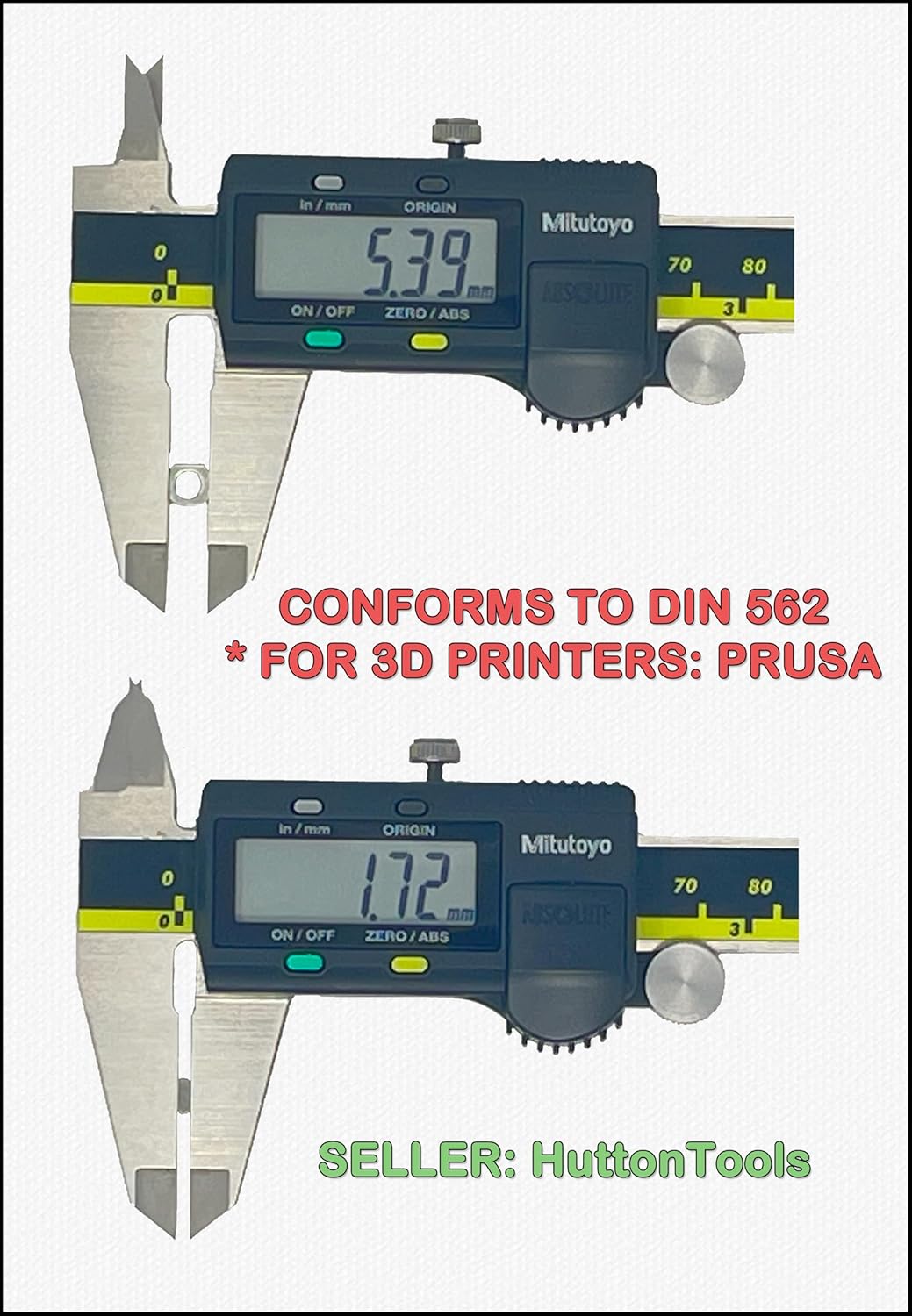 M3nS - Thin M3 Square Nuts for PRUSA & Zaribo 3D Printers - A2 Stainless Steel - Conform to DIN 562 (Quantity 50)