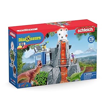 Amazon.com: Schleich Dinosaurs - Volcano Expedition Base