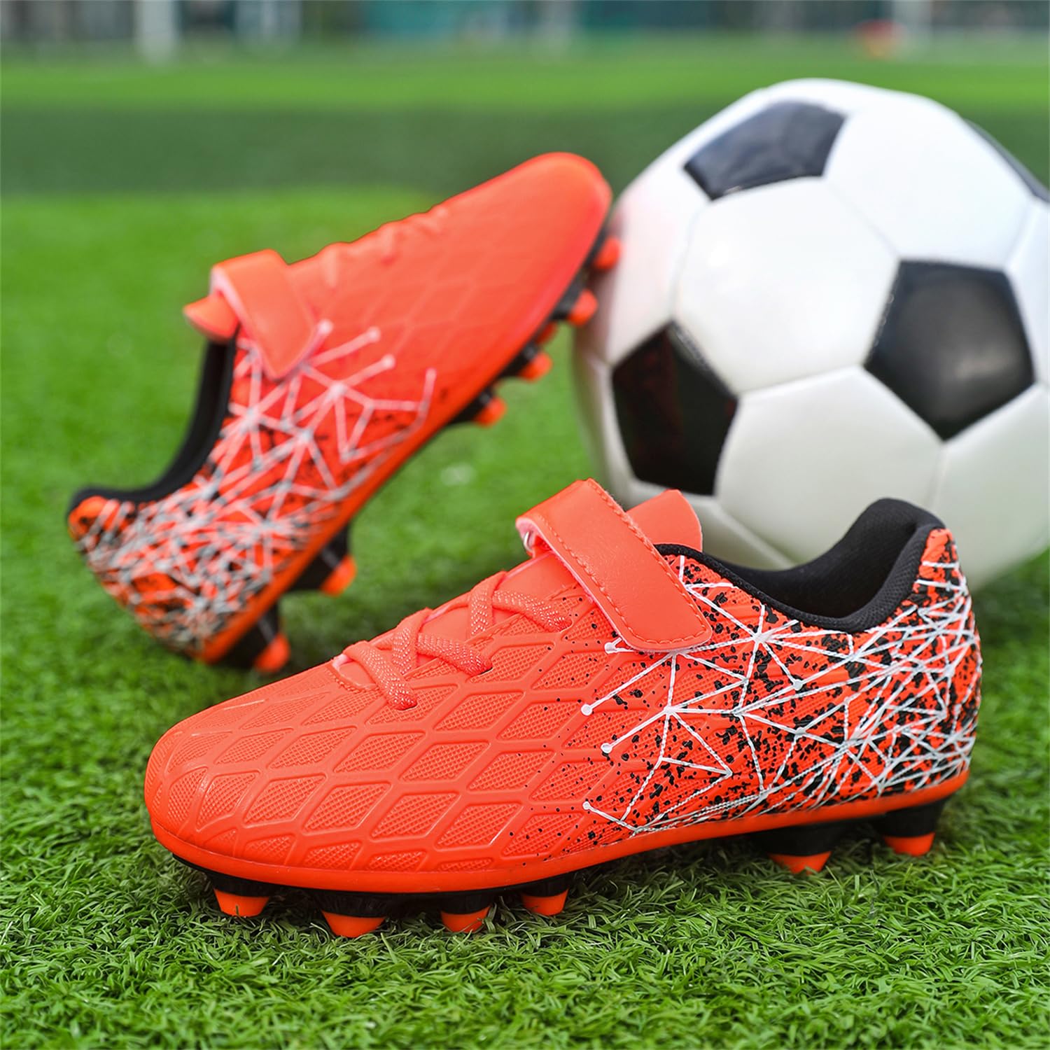 Football Boots Boys Grils FG/AG Soccer Cleats Shoes Trainers Football Shoes Training Running Shoes Teenager Sneakers - 3