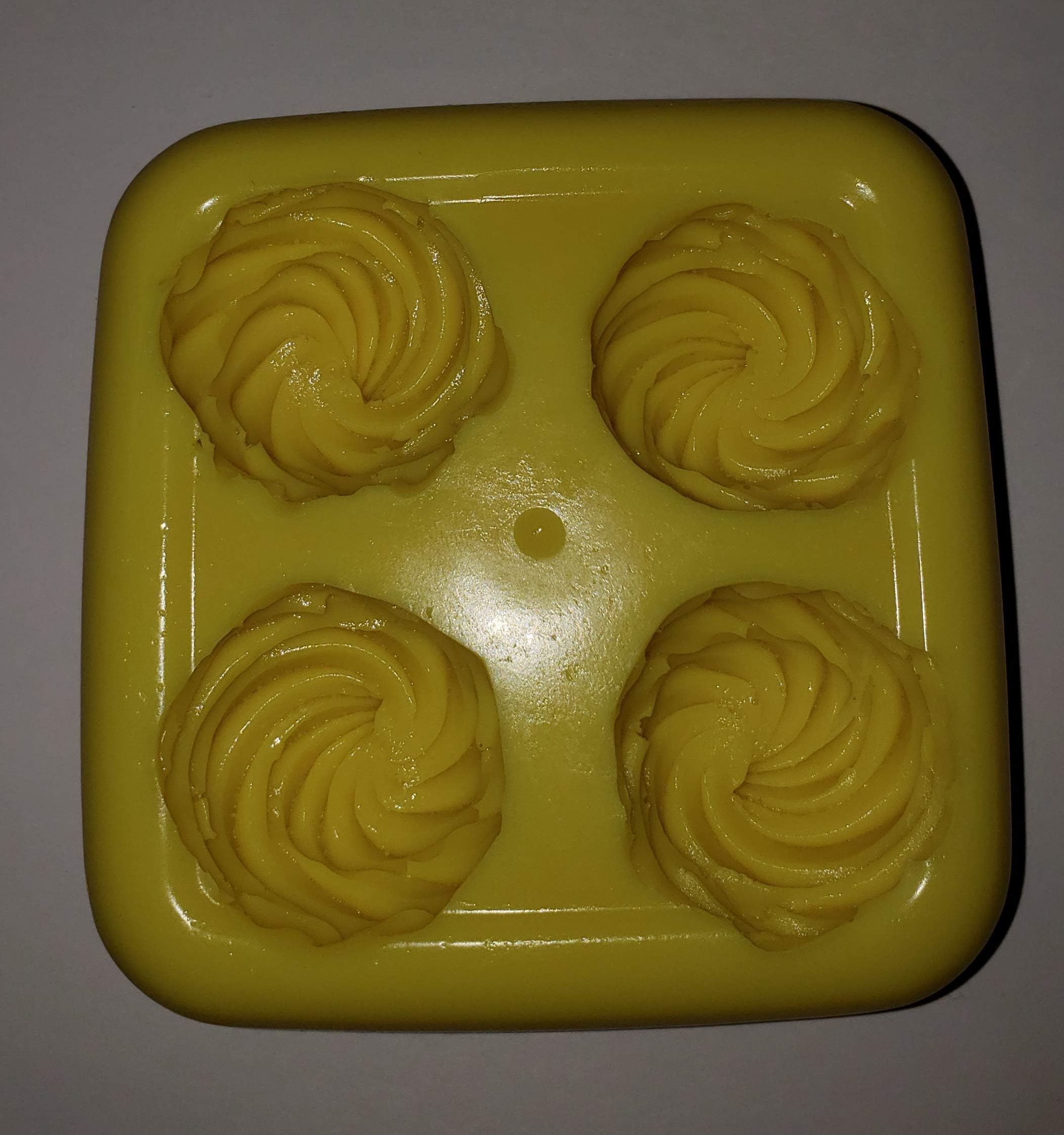 Whipped Cream Dollops Soap & Candle Mold - 4 Cavity Mold NOT for Food USE
