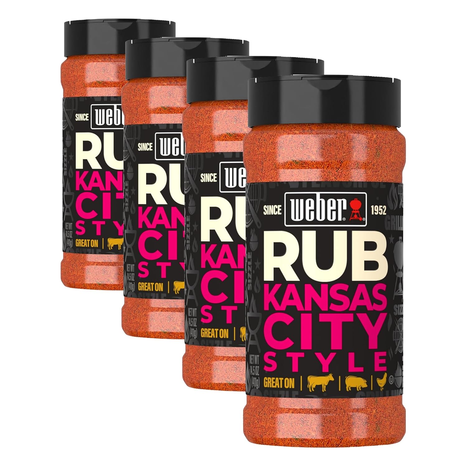 Weber Original Dry Rub for Smoking and BBQ, 15.25 oz