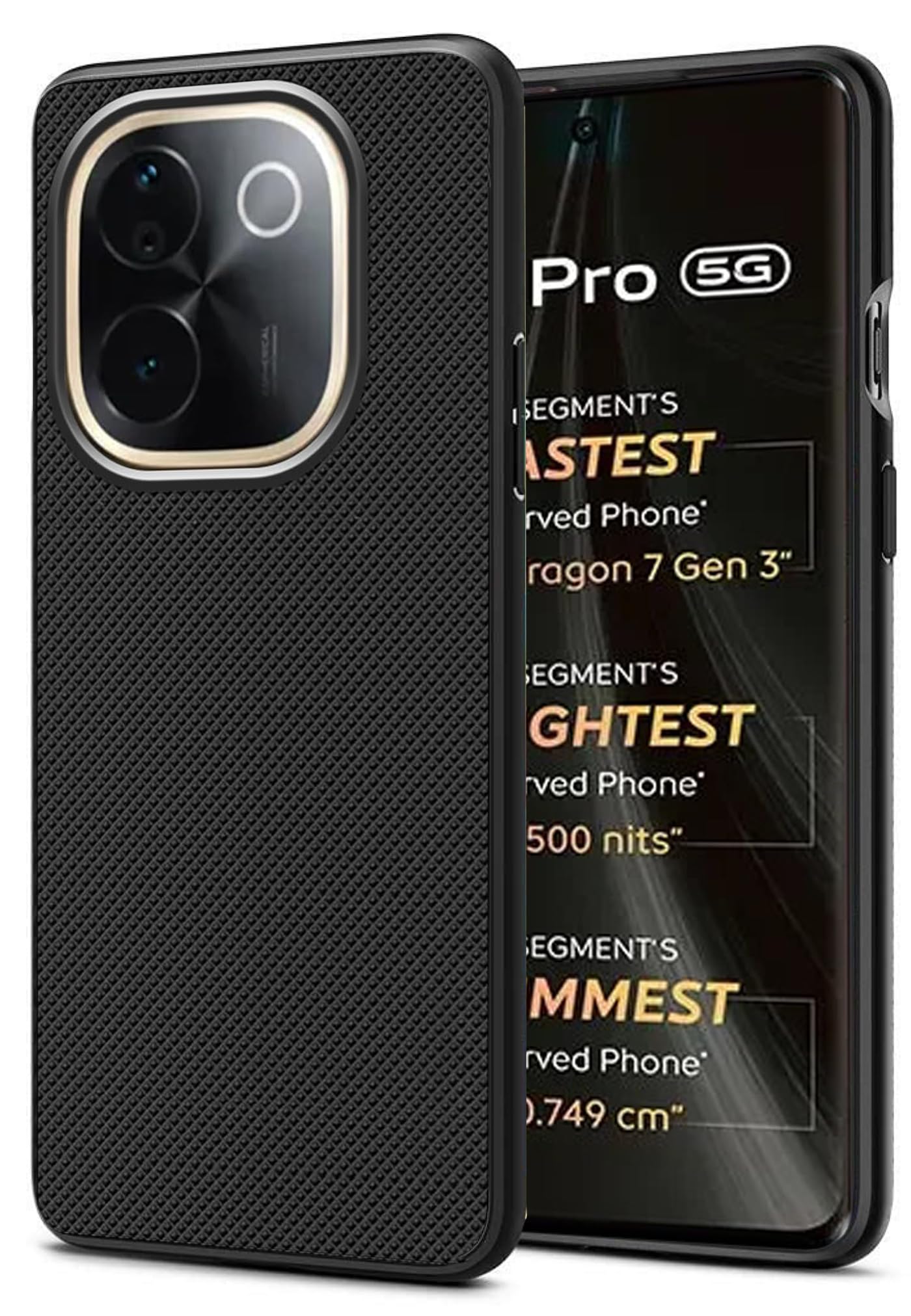 SHINESTAR Soft Silicone Frosted Air Dotted Case Cover iQOO Z9s Pro 5G / Vivo T3 Pro 5G | 360 Degree Camera Protection Bump Back Case Cover for iQOO Z9s Pro 5G / Vivo T3 Pro 5G - (Black) (B0DH59FGK3) Amazon Price History, Amazon Price Tracker