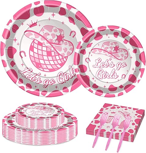 Miniatura 8 de Juego de 96 platos y servilletas de cumpleaños morados y plateados con decoraciones de fiesta de feliz cumpleaños, platos de papel, servilletas y