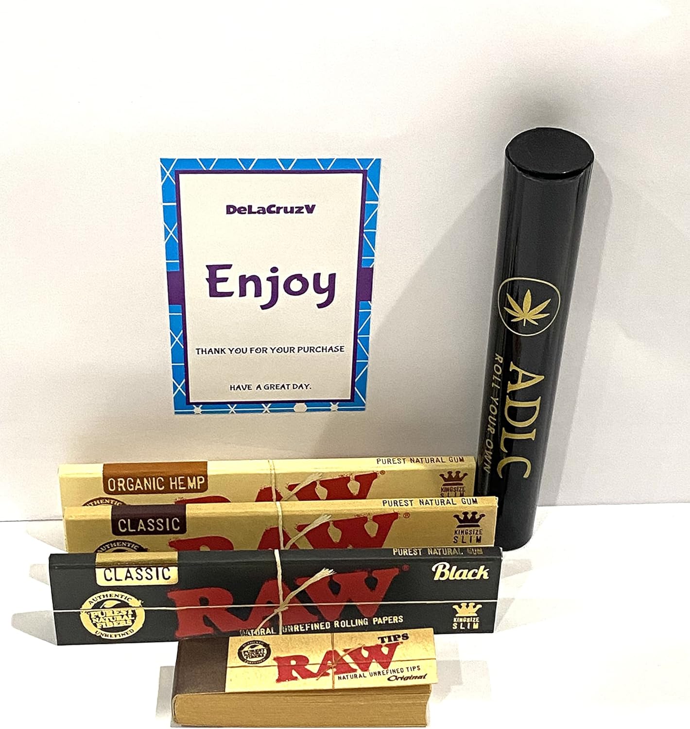 RAW Rolling Paper Bundle by DeLaCruzV King Size 3 Pack