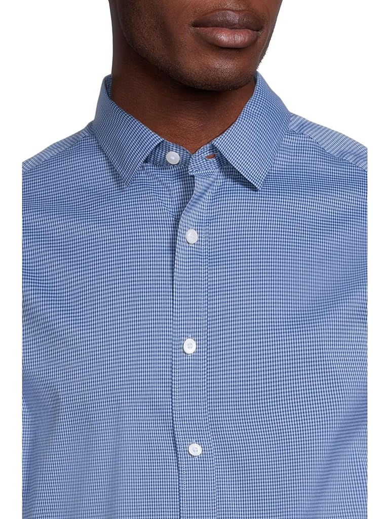 Blue UNTUCKit Long Sleeve Cottontek™ Kleinwood Shirt