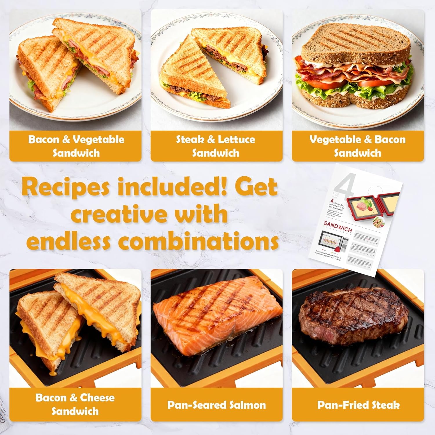 Microwave Sandwich Maker, Microwave Toaster with Adjustable Silicone Strap, Removable Non-Stick Microwave Grilled Cheese Maker, Microwave Grill Crispy, Melted in Minutes for Travel, Office, Dorm, Home