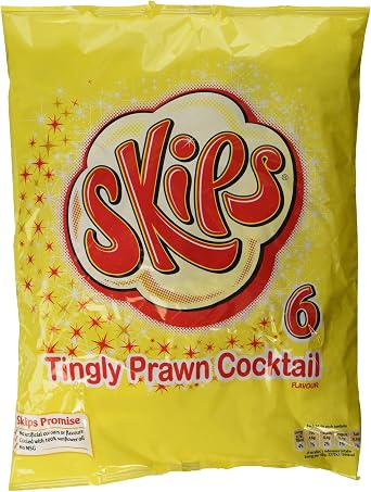 Skips Prawn Cocktail Snack, 6 x 14.4g
