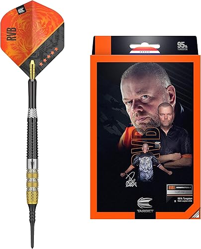 Target Darts Raymond van Barneveld RVB 95 Gen 4 95% Tungsten Soft Tip Darts Set