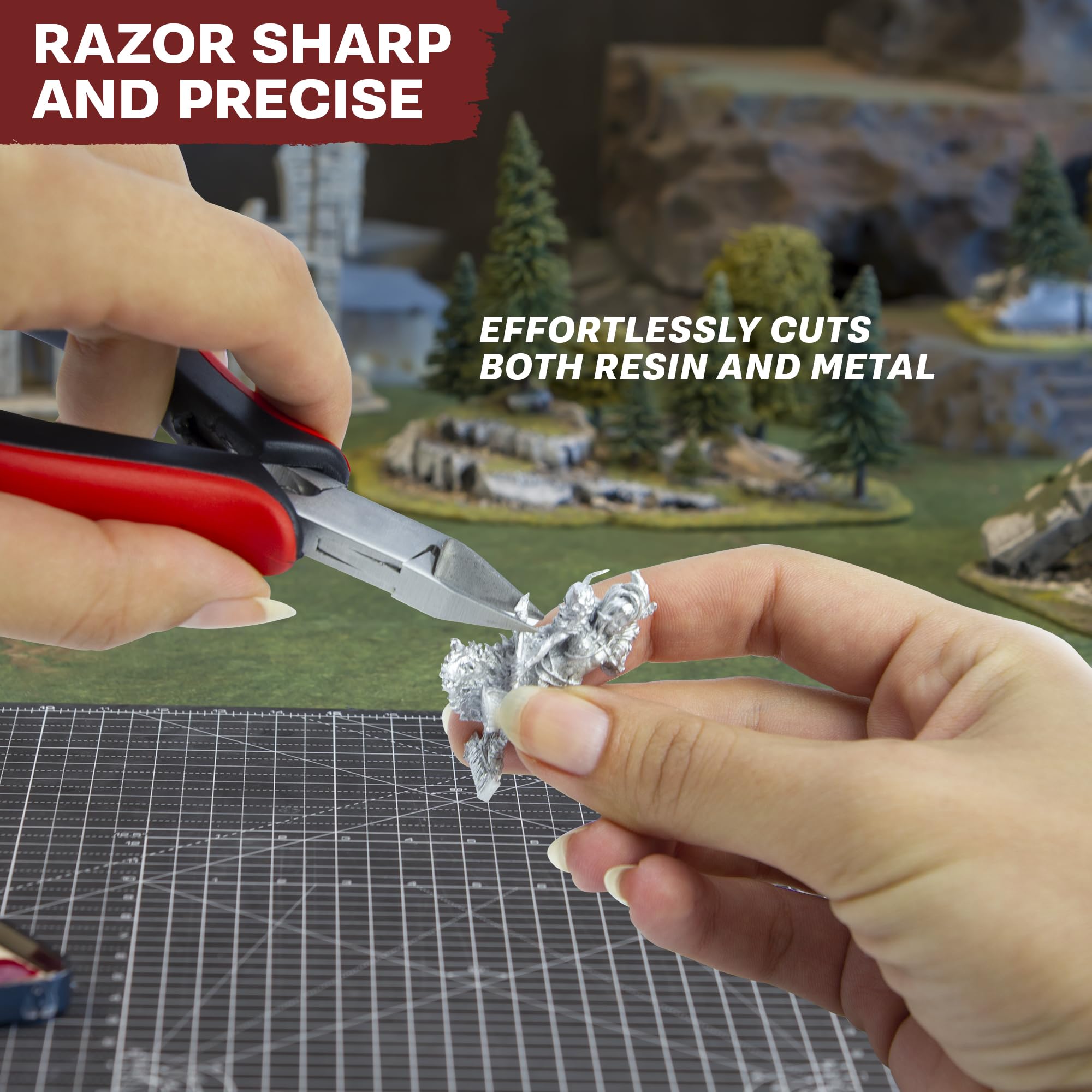 The Army Painter, Precision Side Cutters, precyzyjne cążki boczne | Cążki boczne ze stali nierdzewnej do figurek z plastiku, żywicy i metalu, montaż Wargames