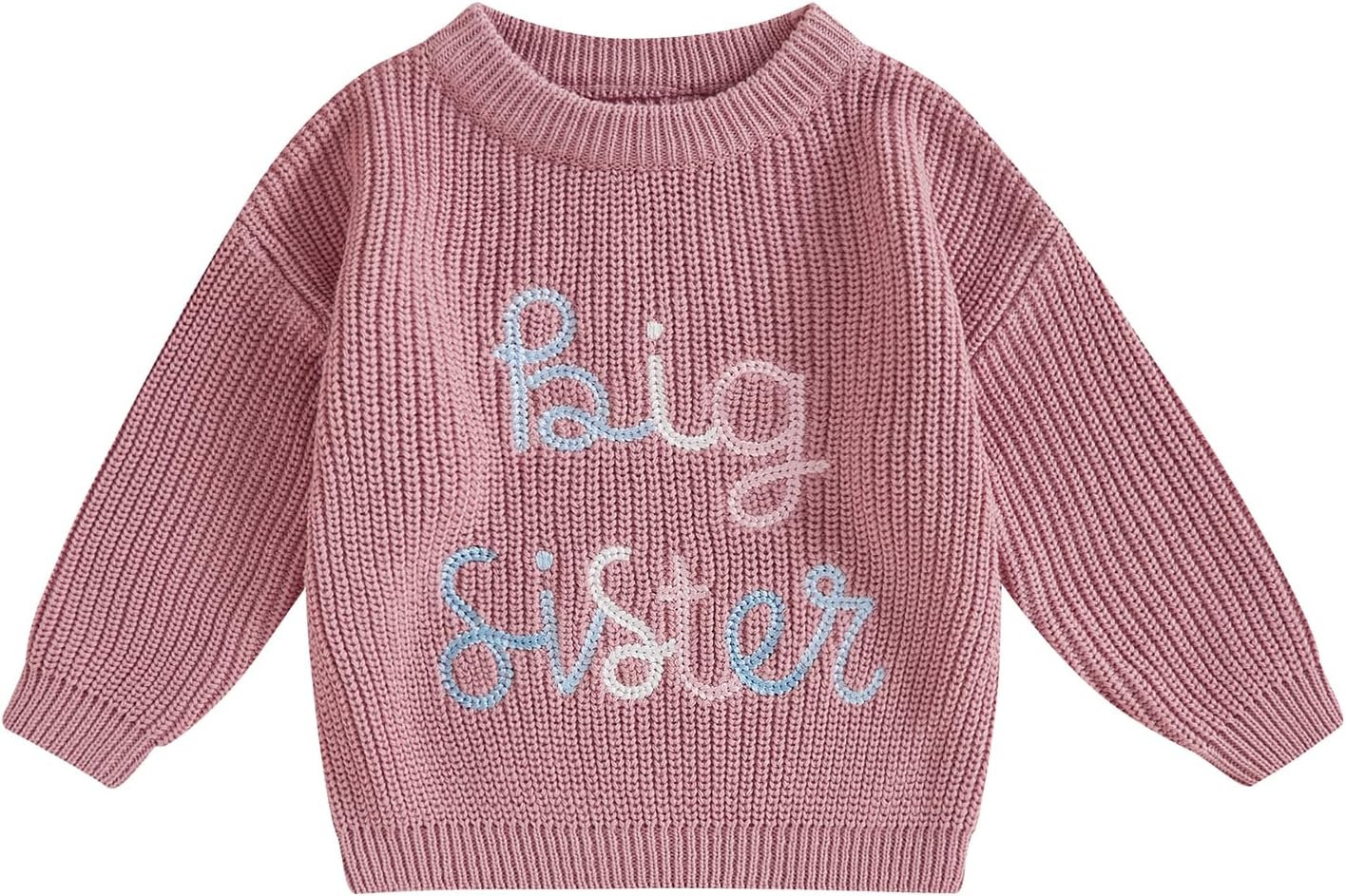 Big Brother Little Sister Matching Outfits Knit Sweater Sweatshirt Baby Boy Girl Warm Winter Clothes