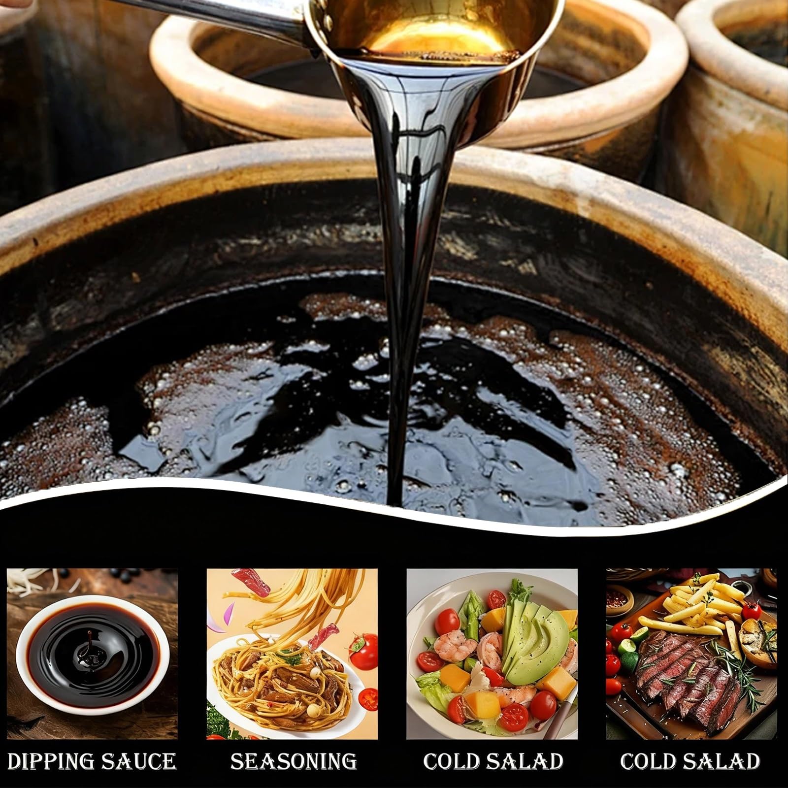 Vinagre de Shanxi Añejo de Fermentación Natural, 150 Ml (5,1 Onzas Líquidas), Vinagre de Arroz Negro Chino Añejo de Elaboración Artesanal Ancestral.