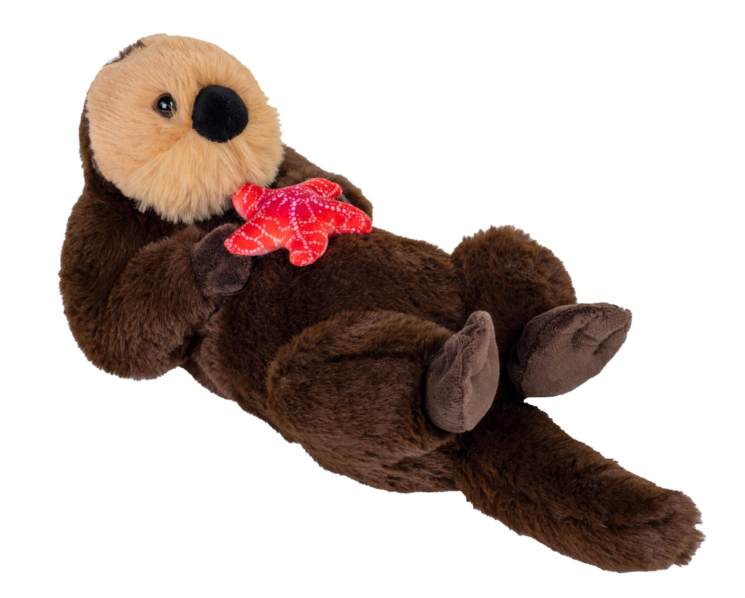Wild Republic Earthkins Mini Sea Otter, Stuffed Animal, 8 inch, Plush Toy, Eco-Friendly