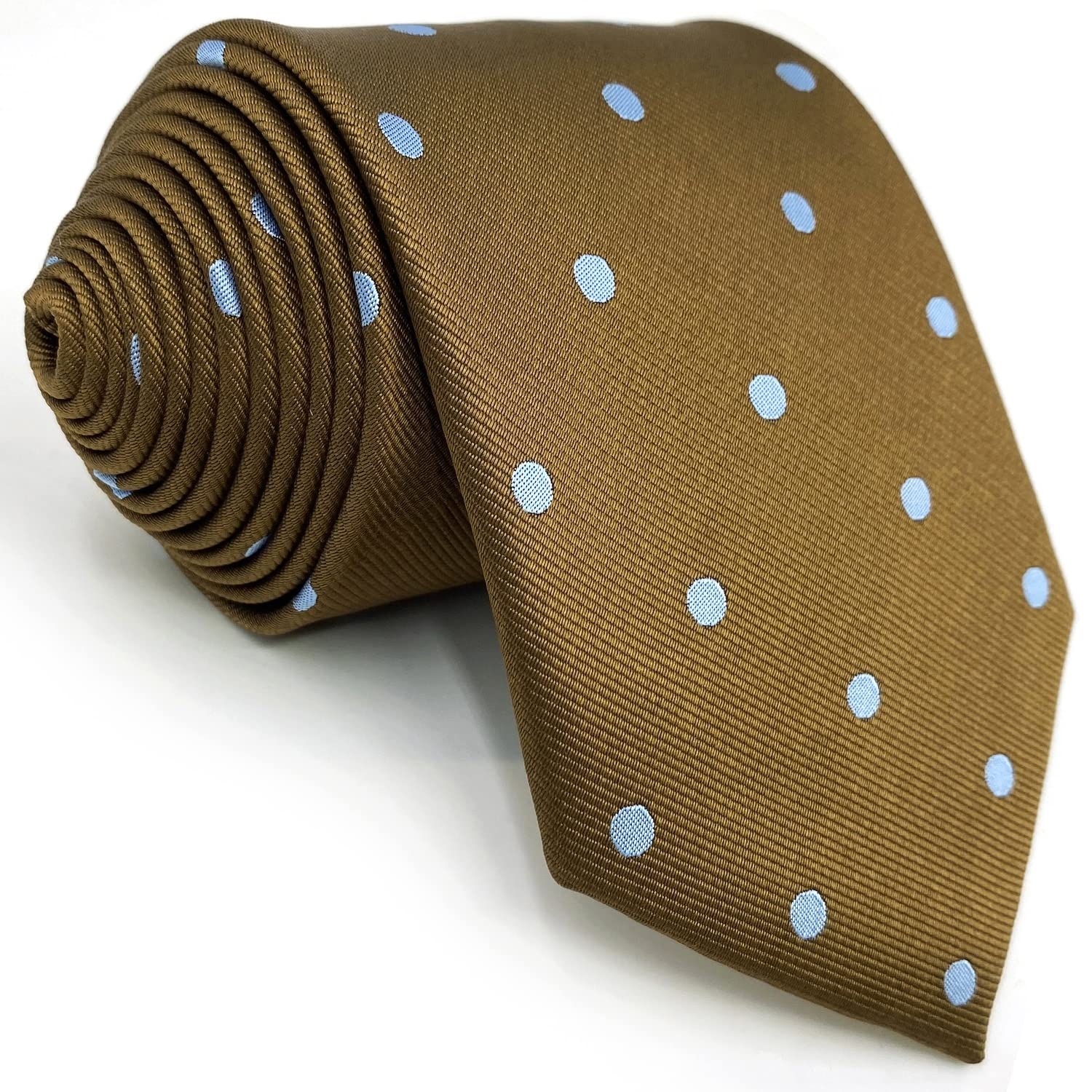 S&W SHLAX&WINGTies for Men Necktie Dotty Dot Orange Blue Red Brown for Business
