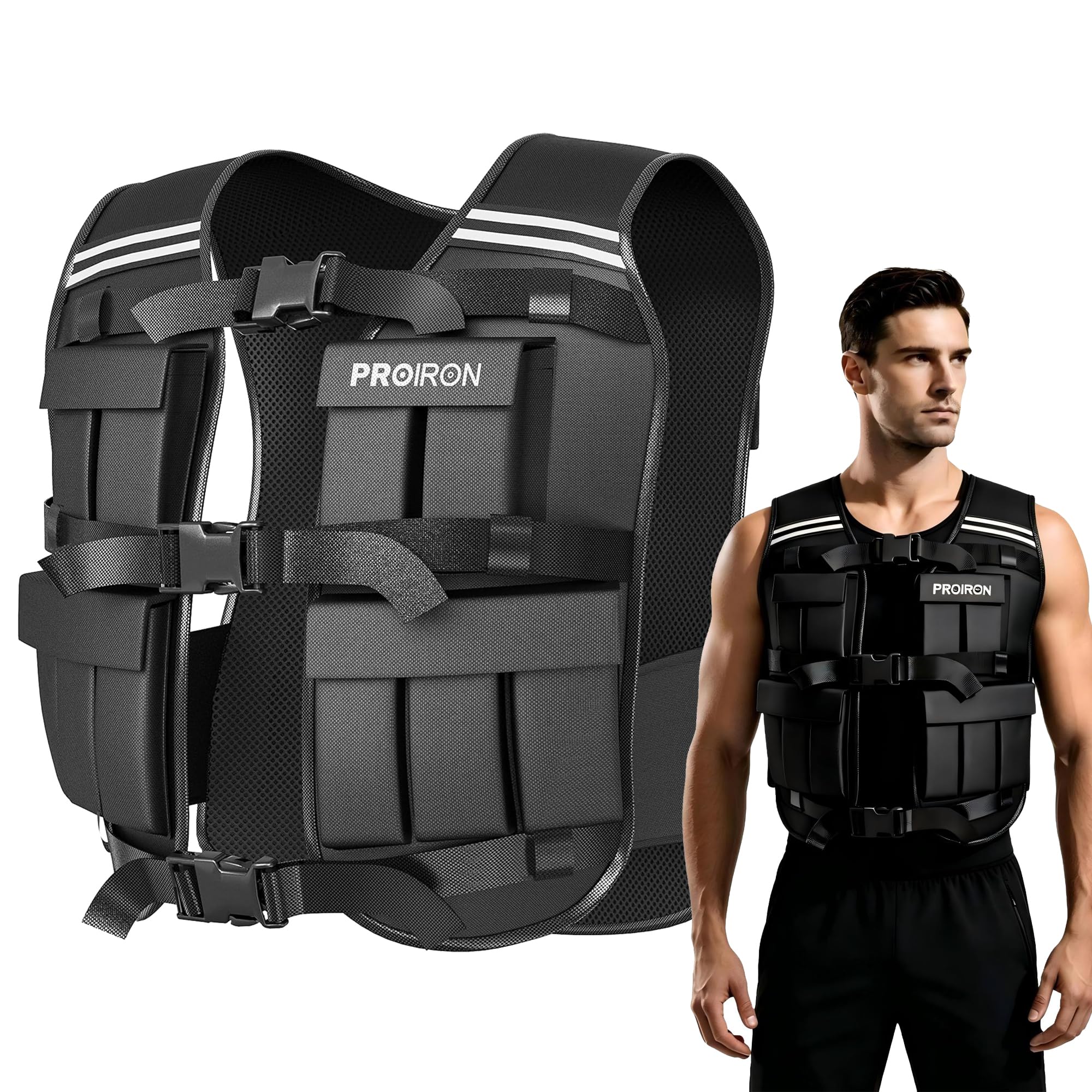 Amazon | PROIRON ウェイトベスト おもり 筋トレ 加重ベスト 10kg