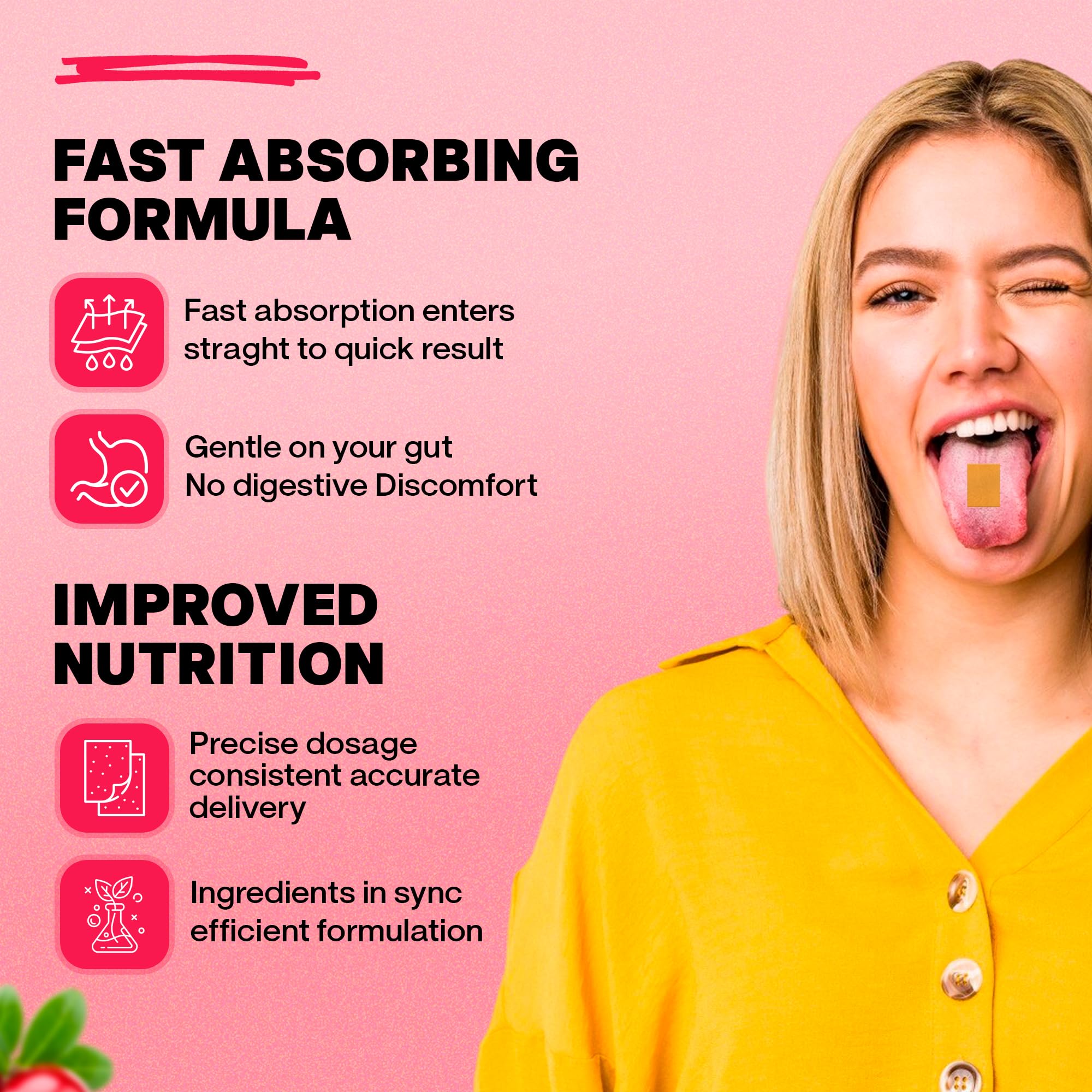 Vitricion Joint Support Oral Strips 30 Fast Dissolving Oral Thin Strips Vegan, Non-GMO Strips with Curcumin, Vitamin D3 & AquaLOX | Supports Joint Health, Mobility & Flexibility | Plant-Based Cranberry Flavour 2