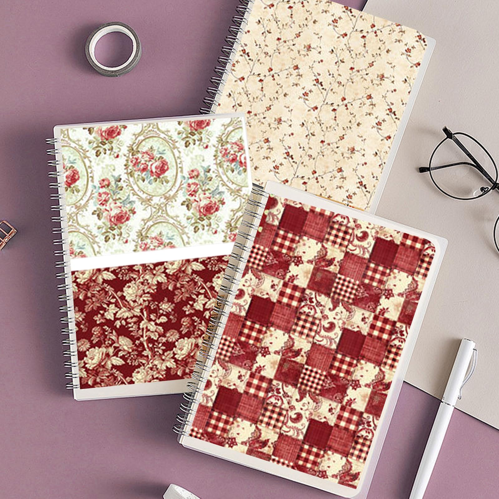 Amazon.com: Vintage Red Scrapbook Paper, 12x12 Paper Pad, 24