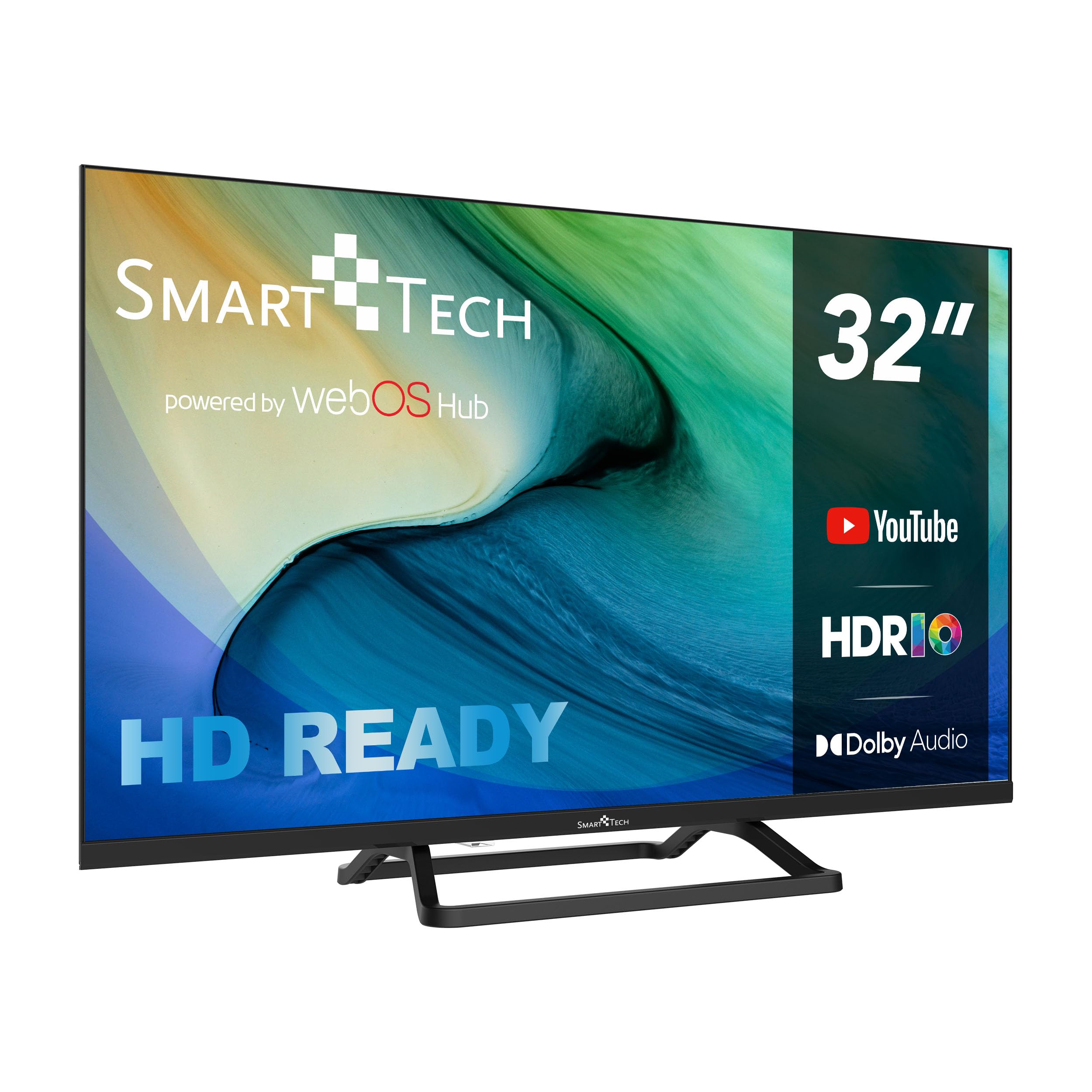 Smart Tech TV LED HD 32' (80 cm) Smart TV Web OS-32HW01V3- Molotov, Netflix, Prime Video, 3xHDMI - 2xUSB -Dolby Audio