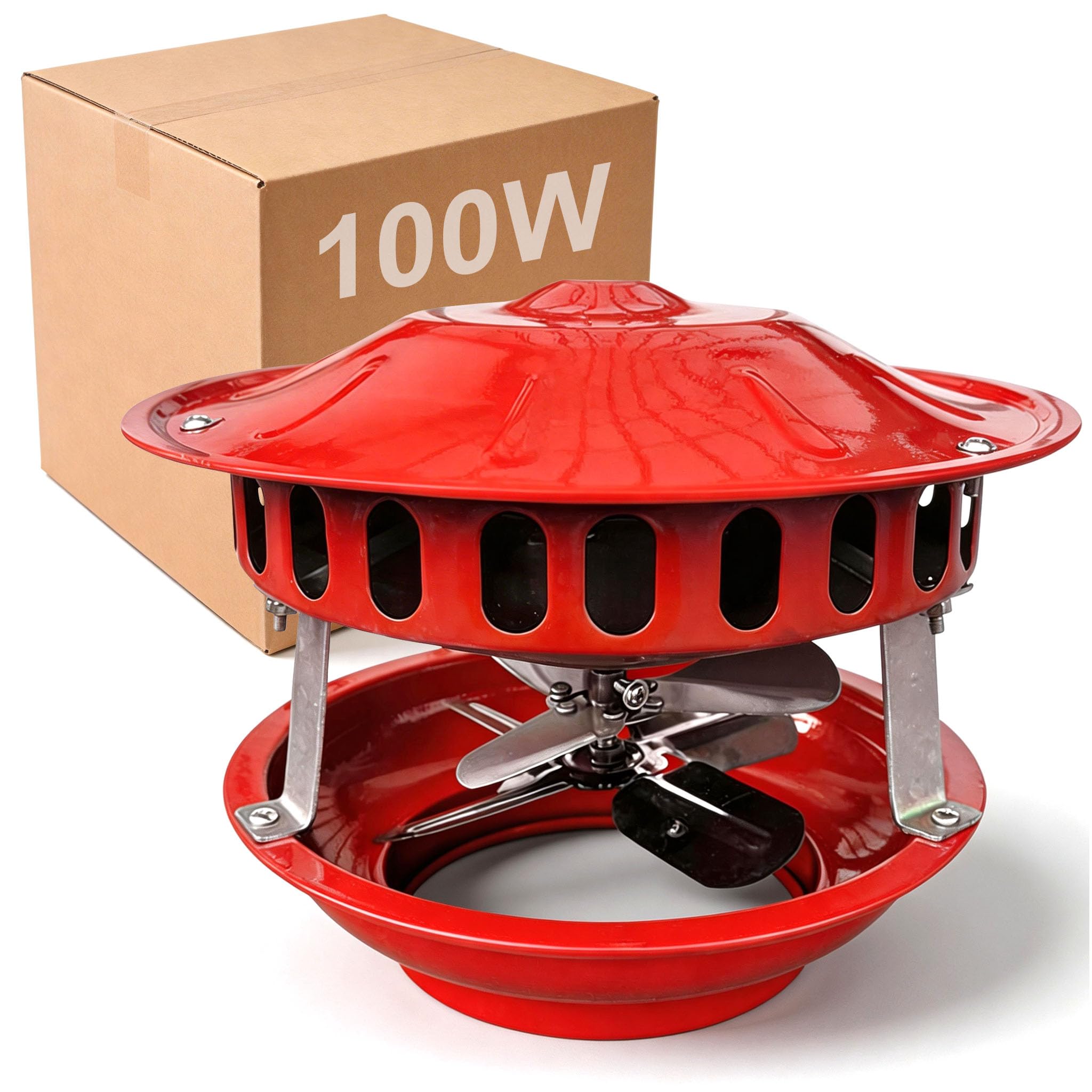 Extracteur de Fumée 100W, Ventilateur de Cheminée 12-21cm Extracteur de Fumées avec 7 Pales Ventilateur de Cheminée à Double Tête Silencieux Extracteur de Fumée