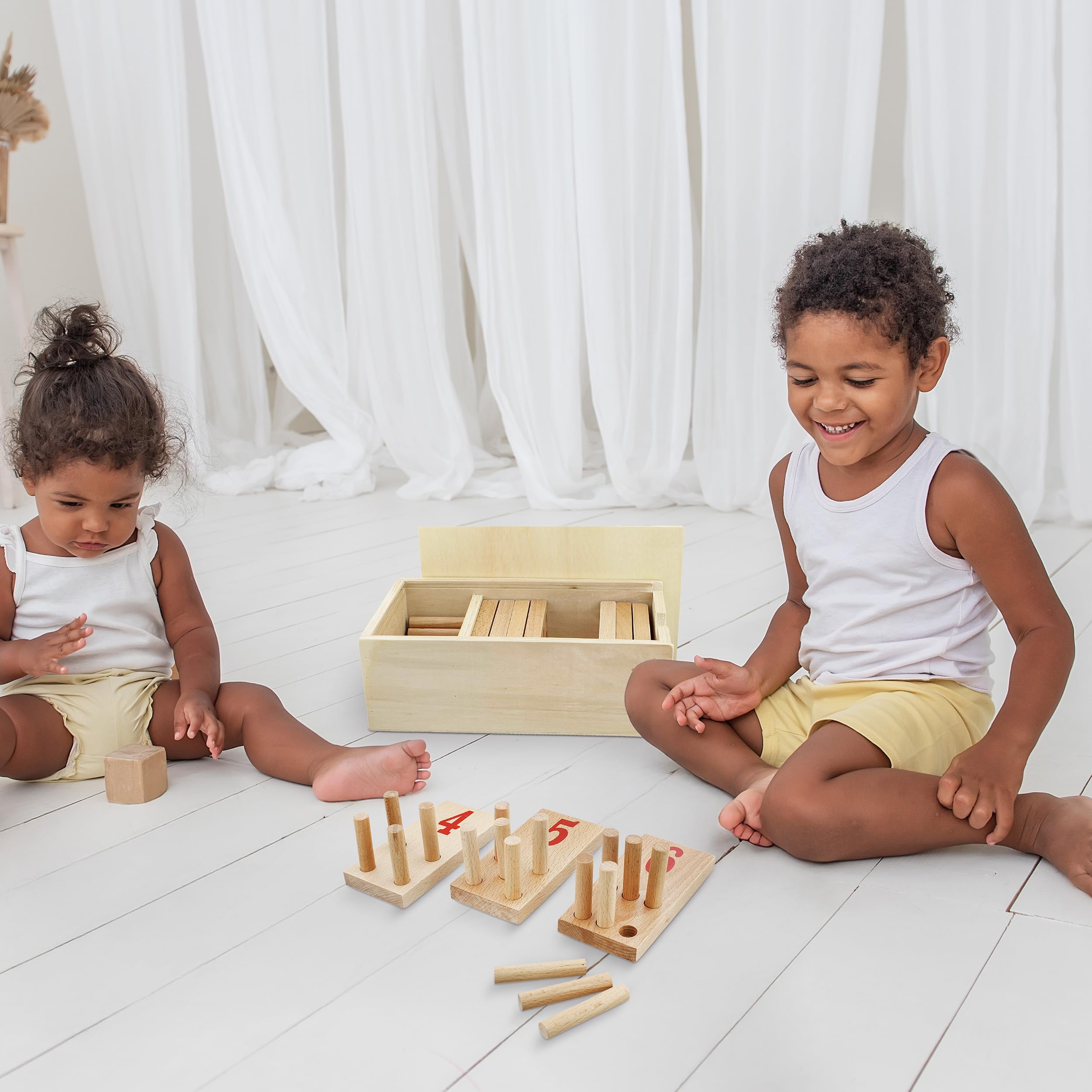   ACORN チャイルドボウル1364 Amazon.com: Acorn Baby Wooden Puzzle Box Set - Interactive Wooden