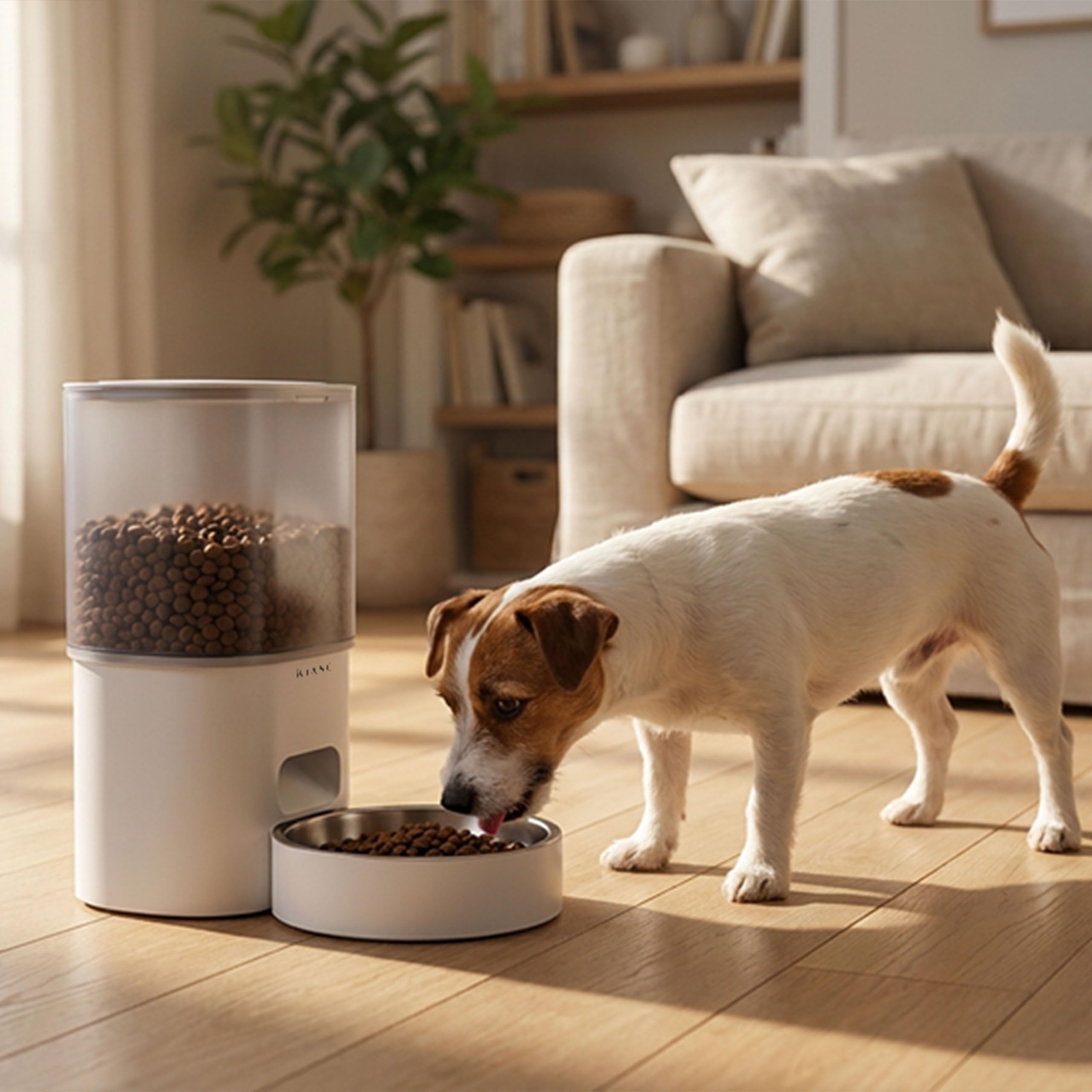 Kiano Astra - Distributore automatico di crocchette da 3 l, per gatti e cani piccoli, fino a 10 pasti al giorno, app smart life, programmazione porzioni, registrazione vocale