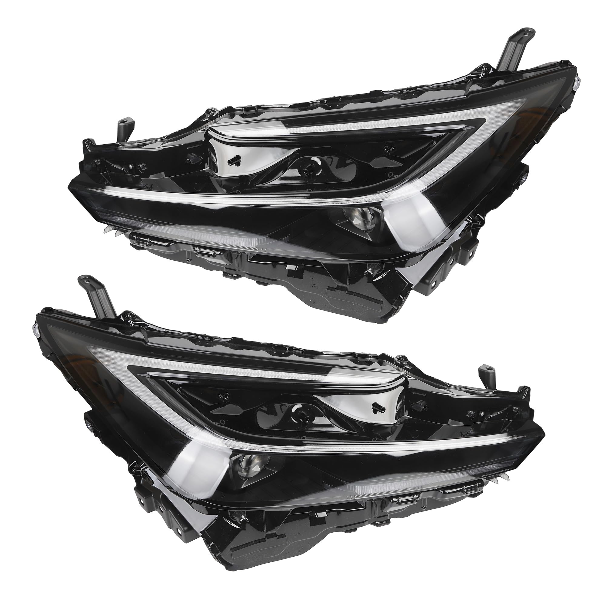 Photo 1 of Dasbecan LED Headlights Compatible With Toyota Prius Prime Hatchback 4-Door 2023 2024 Left+Right Side Replace# 81070-47A60 81140-47A60