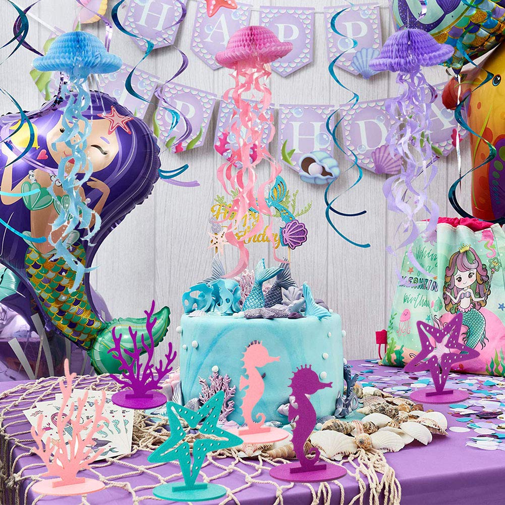 Jellyfish Decorations Jelly Fish Paper Lanterns and Mermaid