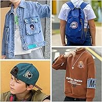 Vista 3 de Parches para planchar para ropa, 19 piezas de parches para planchar con estampado de anime, parches bordados para planchar para coser y coser
