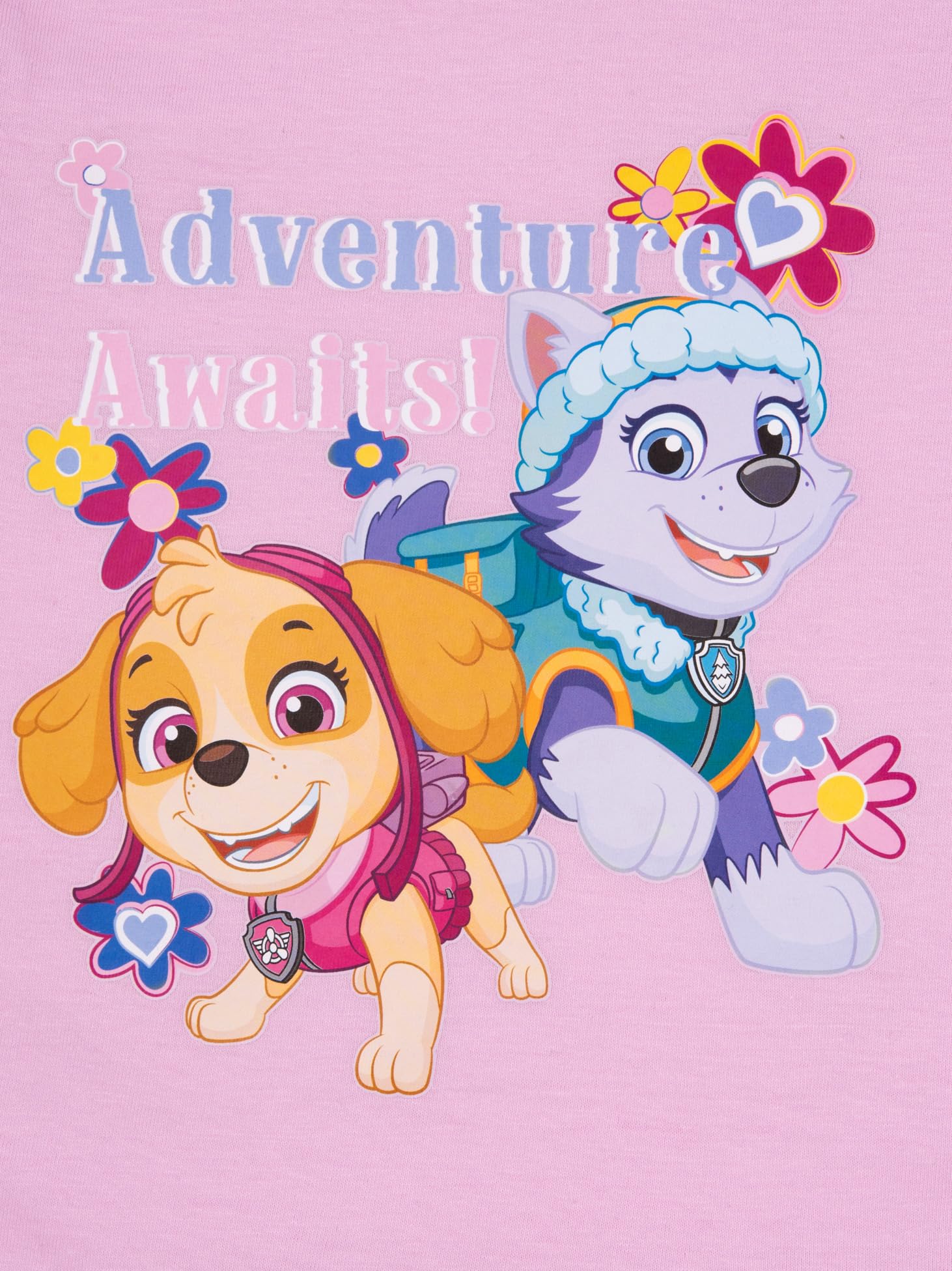 Sukienka dla dziewczynek z Psiego Patrolu - Adventure Awaits! Skye & Everest sukienka z krótkimi rękawami, różowa